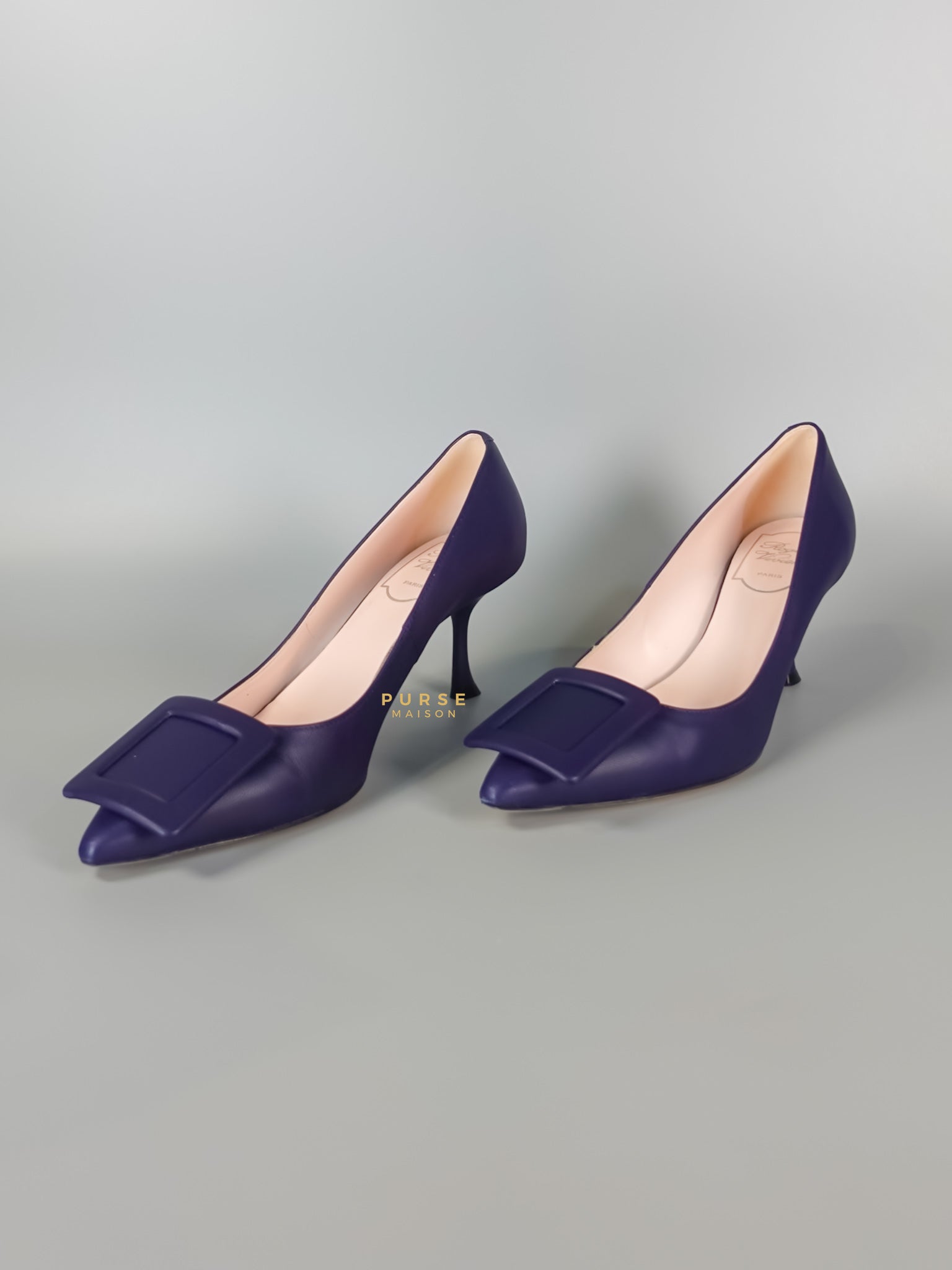 High Heels Shoes ‘Viv in Blue Size 38 EUR 24cm | Purse Maison Luxury Bags Shop