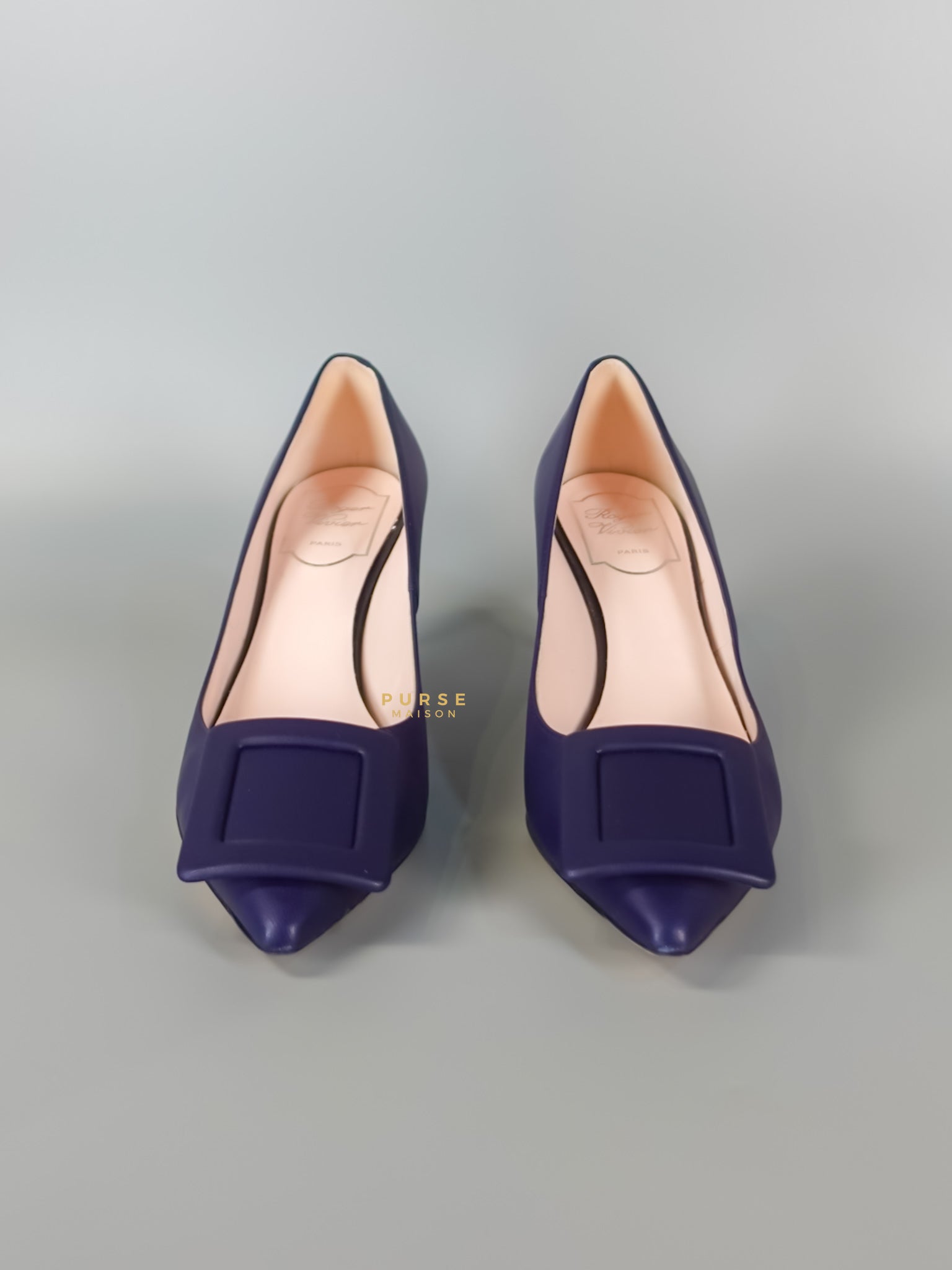 High Heels Shoes ‘Viv in Blue Size 38 EUR 24cm | Purse Maison Luxury Bags Shop