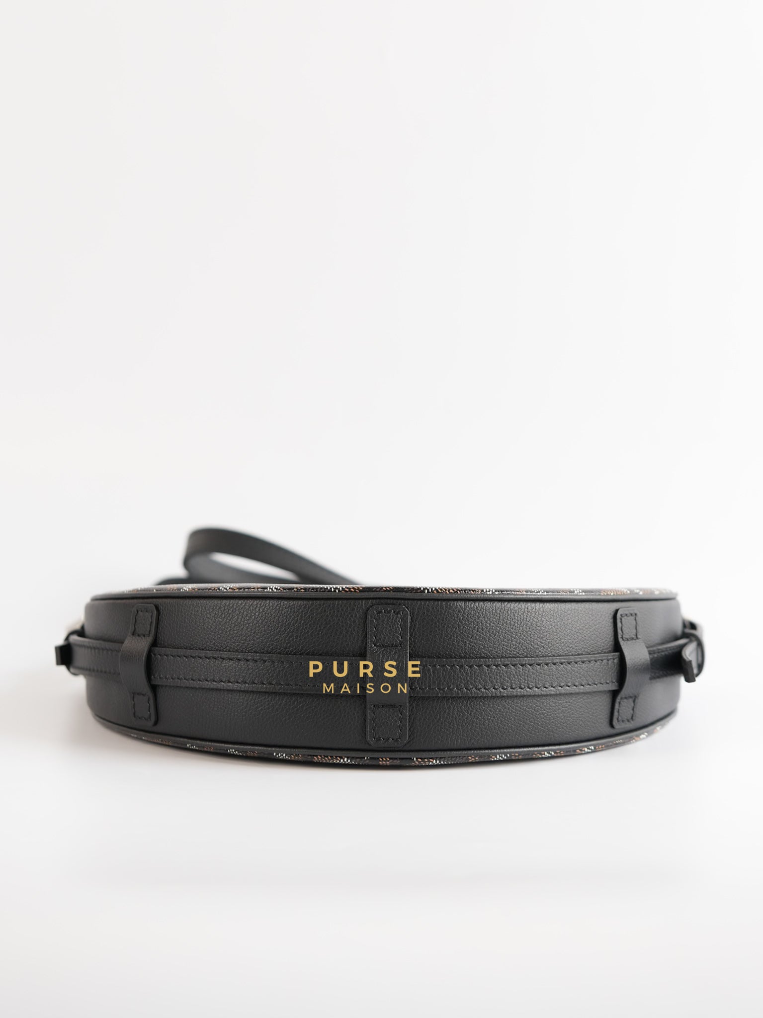 Hirondelle Goyardine Canvas PM Noir | Purse Maison Luxury Bags Shop
