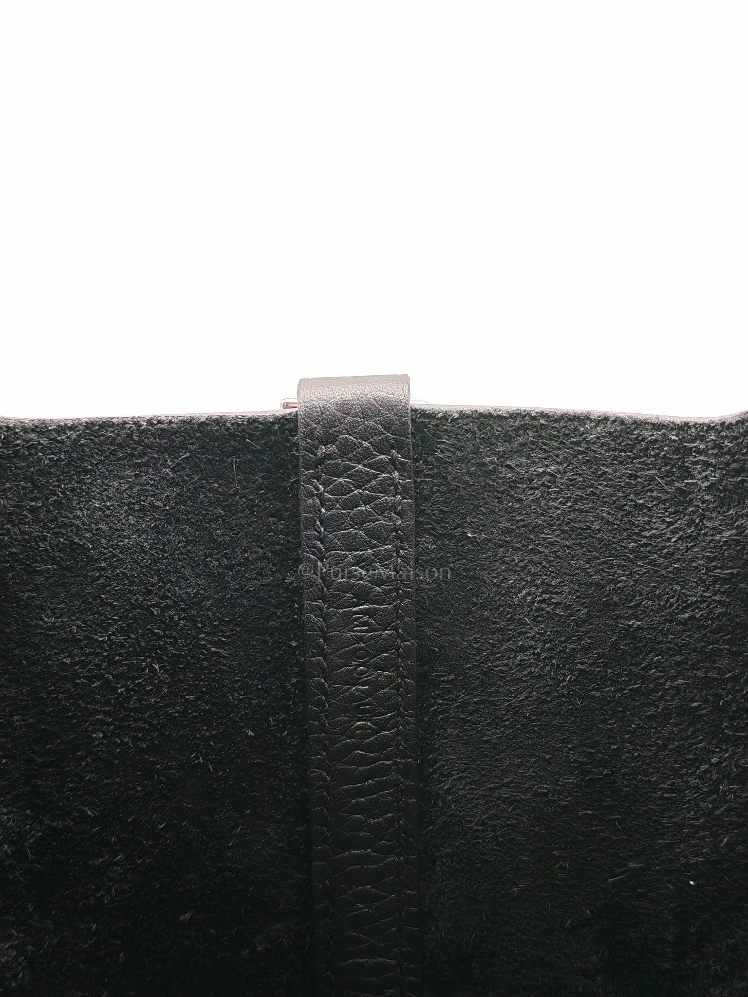 Hirondelle Shoulder Bag in Black Goyardine Canvas & Silver Hardware | Purse Maison Luxury Bags Shop