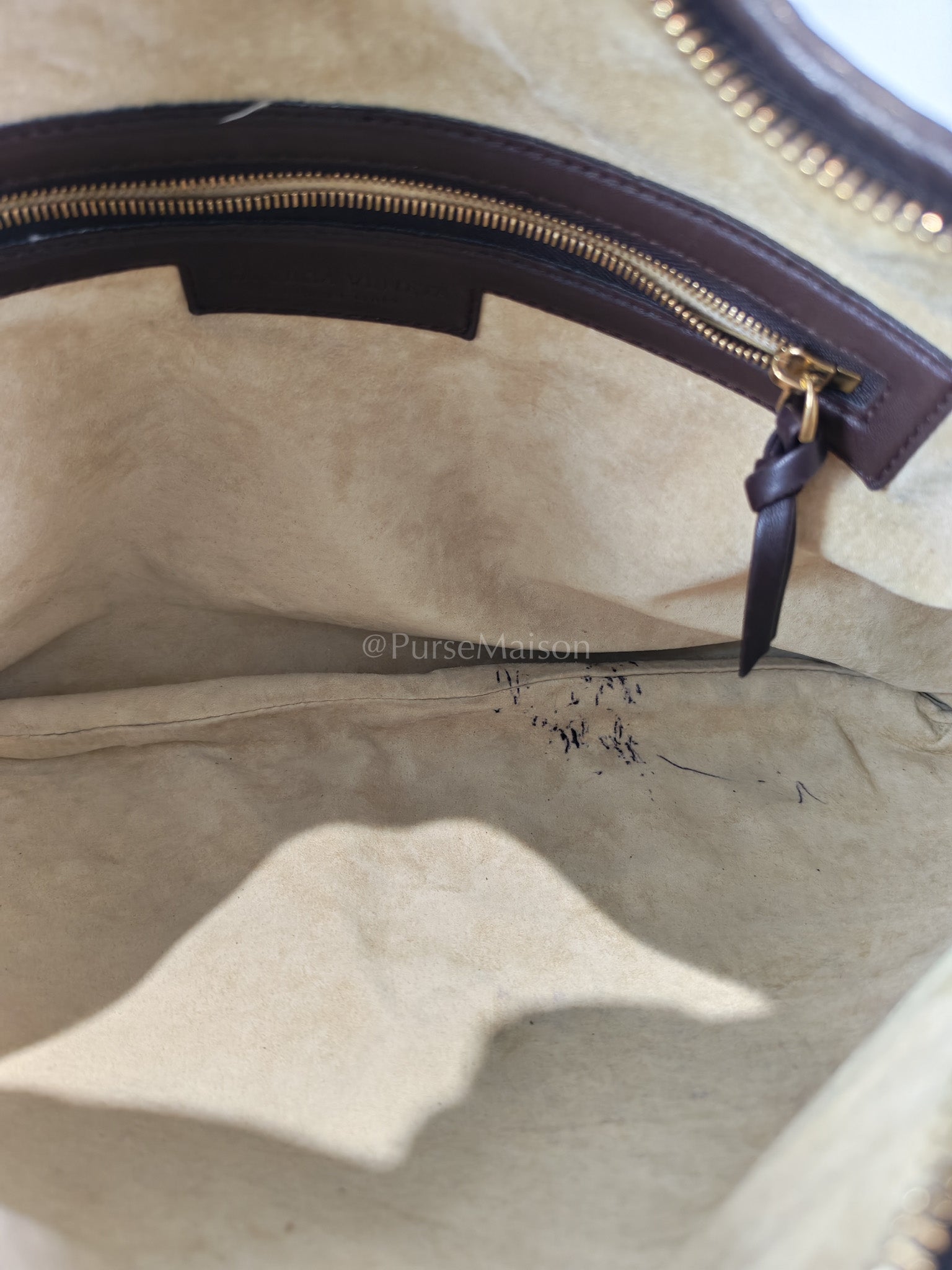 Hobo Bag in Dark Brown Intrecciato Woven Leather | Purse Maison Luxury Bags Shop