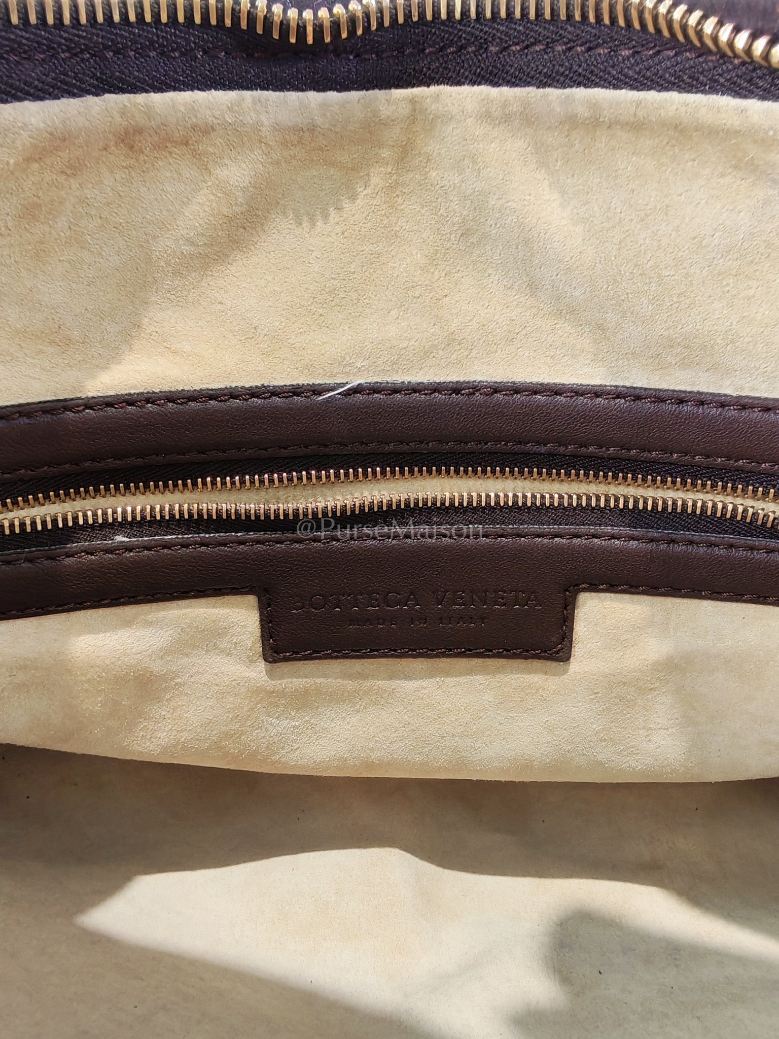 Hobo Bag in Dark Brown Intrecciato Woven Leather | Purse Maison Luxury Bags Shop