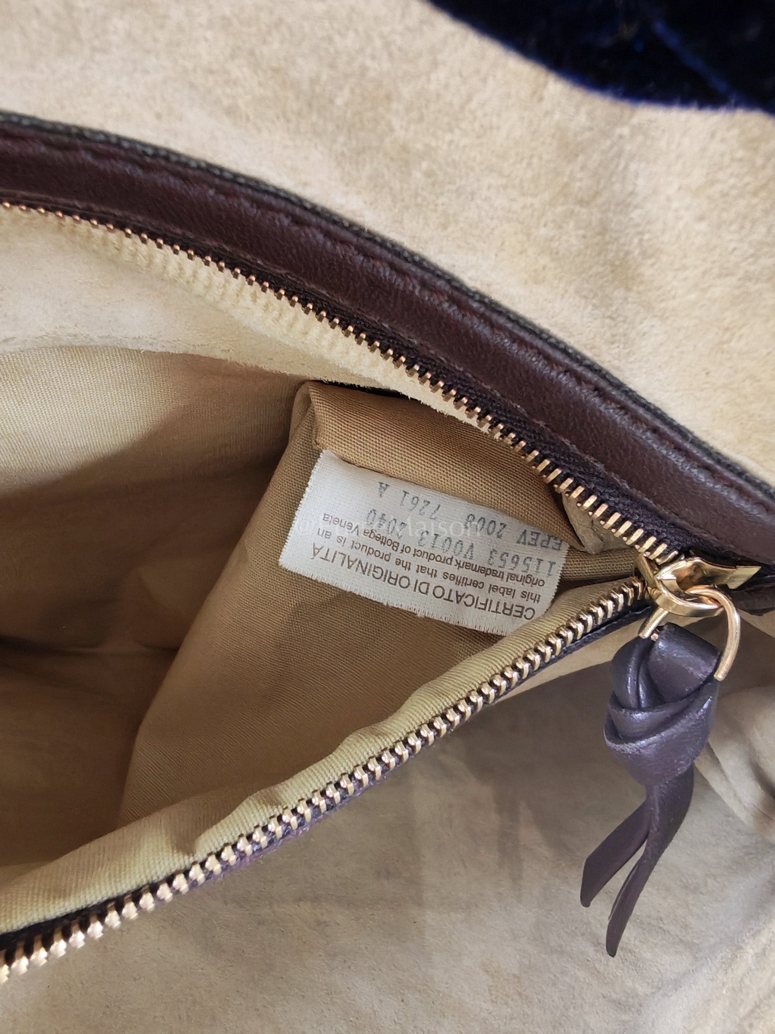 Hobo Bag in Dark Brown Intrecciato Woven Leather | Purse Maison Luxury Bags Shop