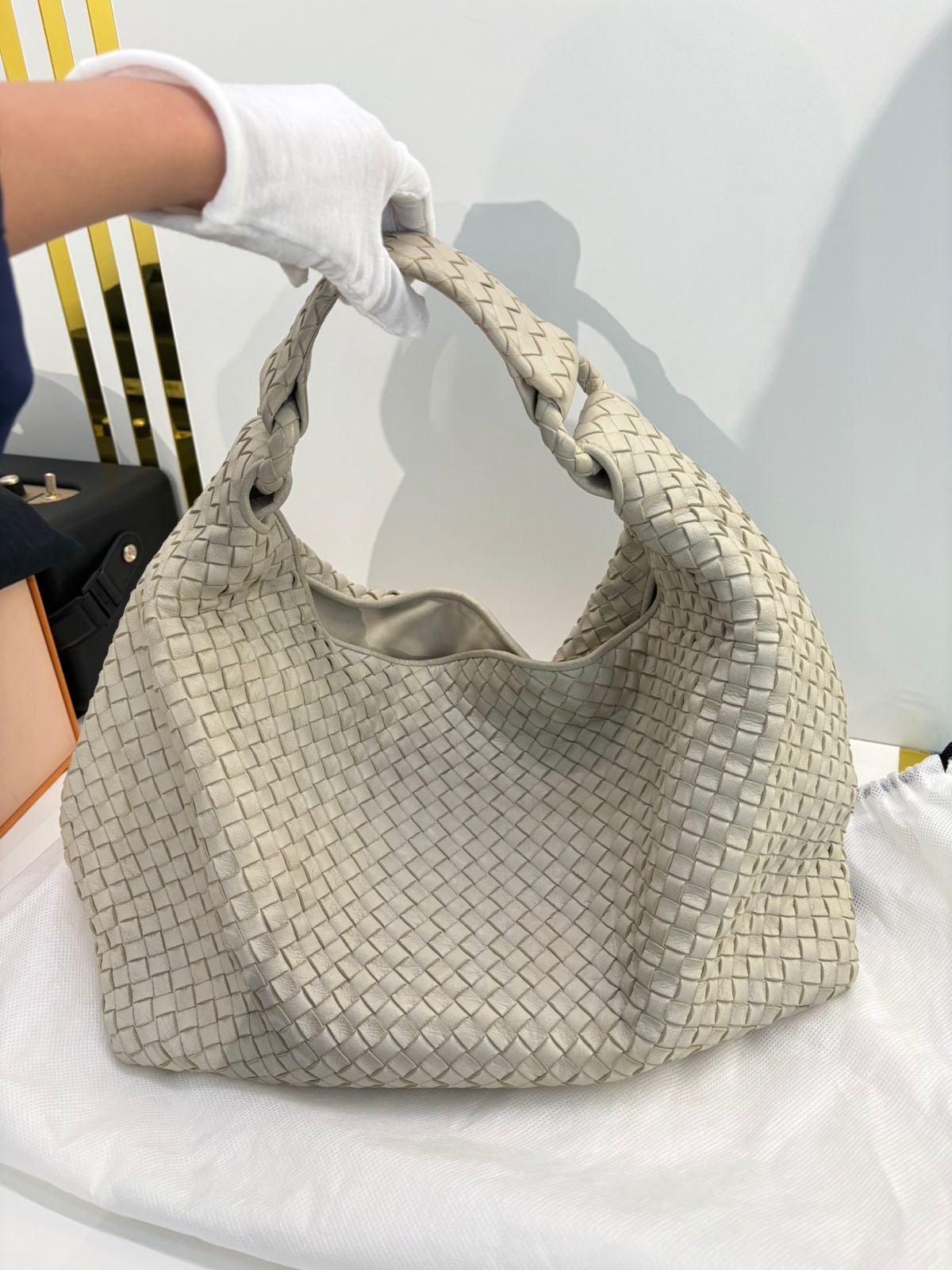Hobo Bag White | Purse Maison Luxury Bags Shop