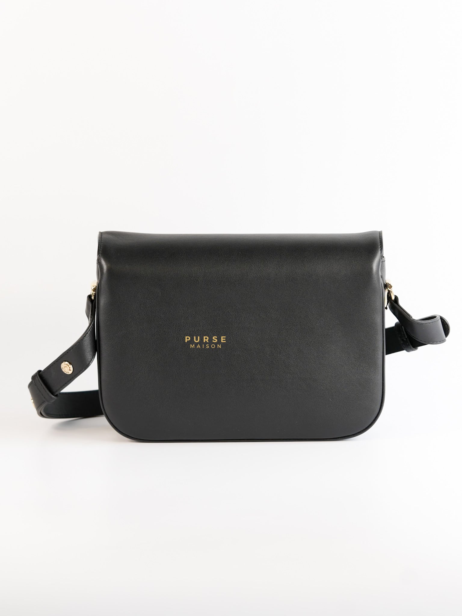 Horsebit 1955 Bag in Black Soft Calfskin Leather | Purse Maison Luxury Bags Shop