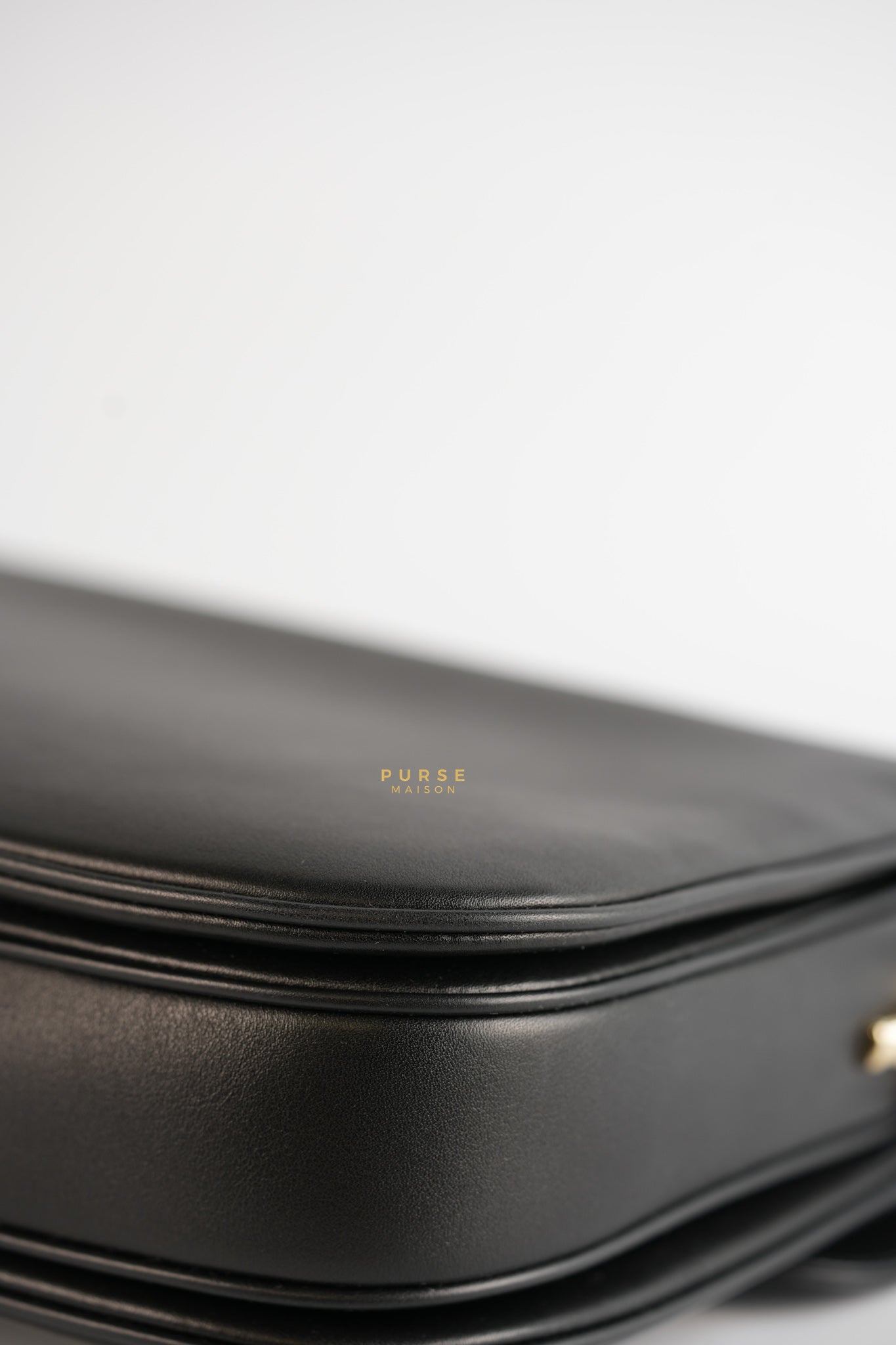 Horsebit 1955 Bag in Black Soft Calfskin Leather | Purse Maison Luxury Bags Shop