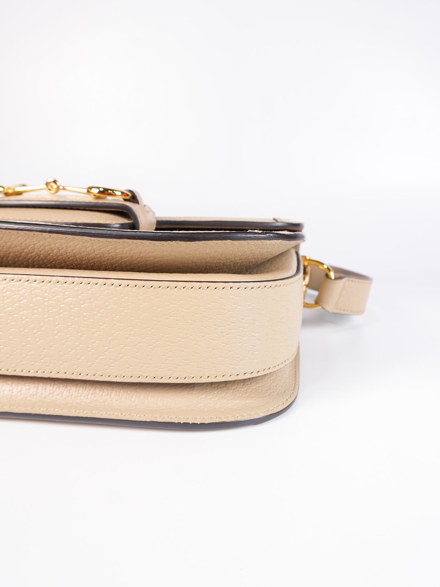 Horsebit 1955 in Beige Supreme Canvas Shoulder Bag | Purse Maison Luxury Bags Shop