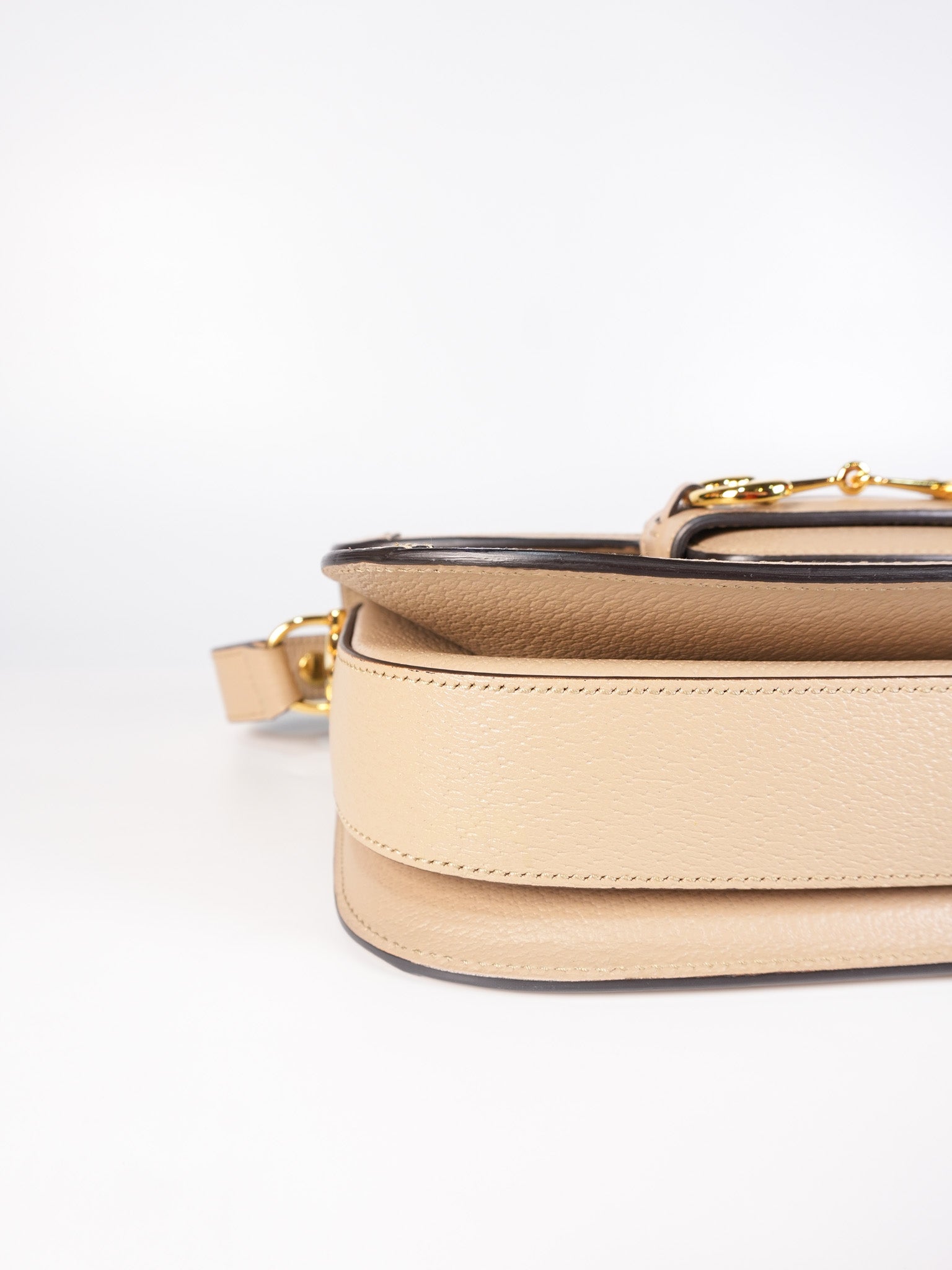 Horsebit 1955 in Beige Supreme Canvas Shoulder Bag | Purse Maison Luxury Bags Shop