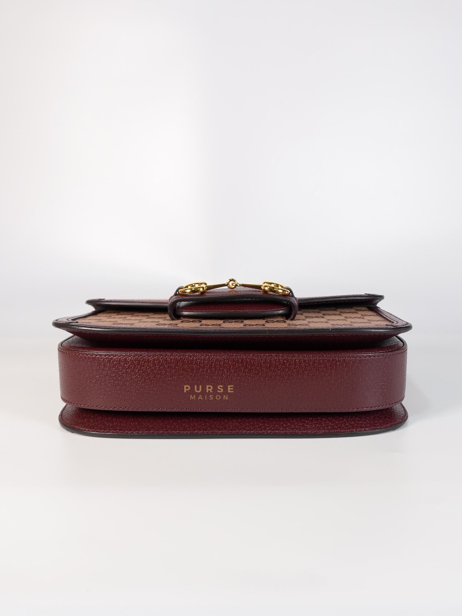 Horsebit 1955 in Bordeaux Supreme Canvas Leather | Purse Maison Luxury Bags Shop