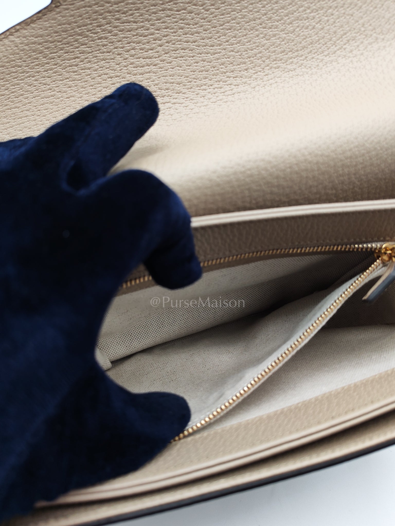 Horsebit 1955 Medium in Beige/White GG Canvas | Purse Maison Luxury Bags Shop