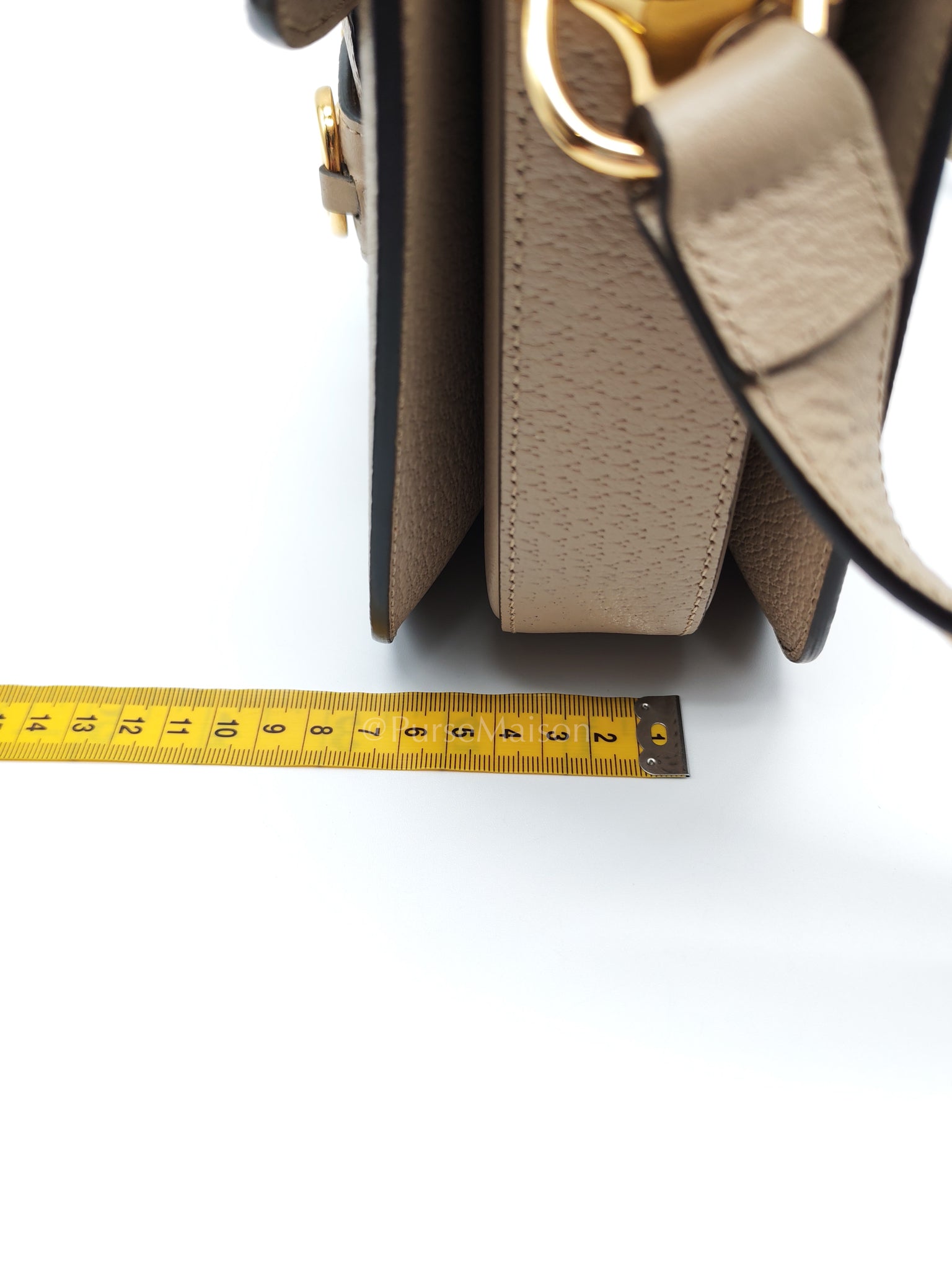 Horsebit 1955 Medium in Beige/White GG Canvas | Purse Maison Luxury Bags Shop