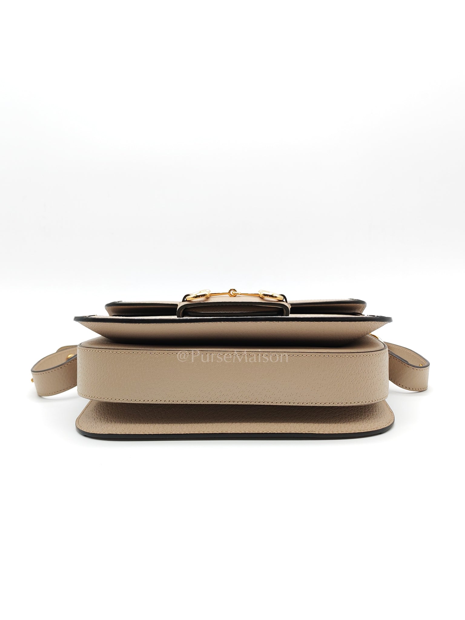 Horsebit 1955 Medium in Beige/White GG Canvas | Purse Maison Luxury Bags Shop