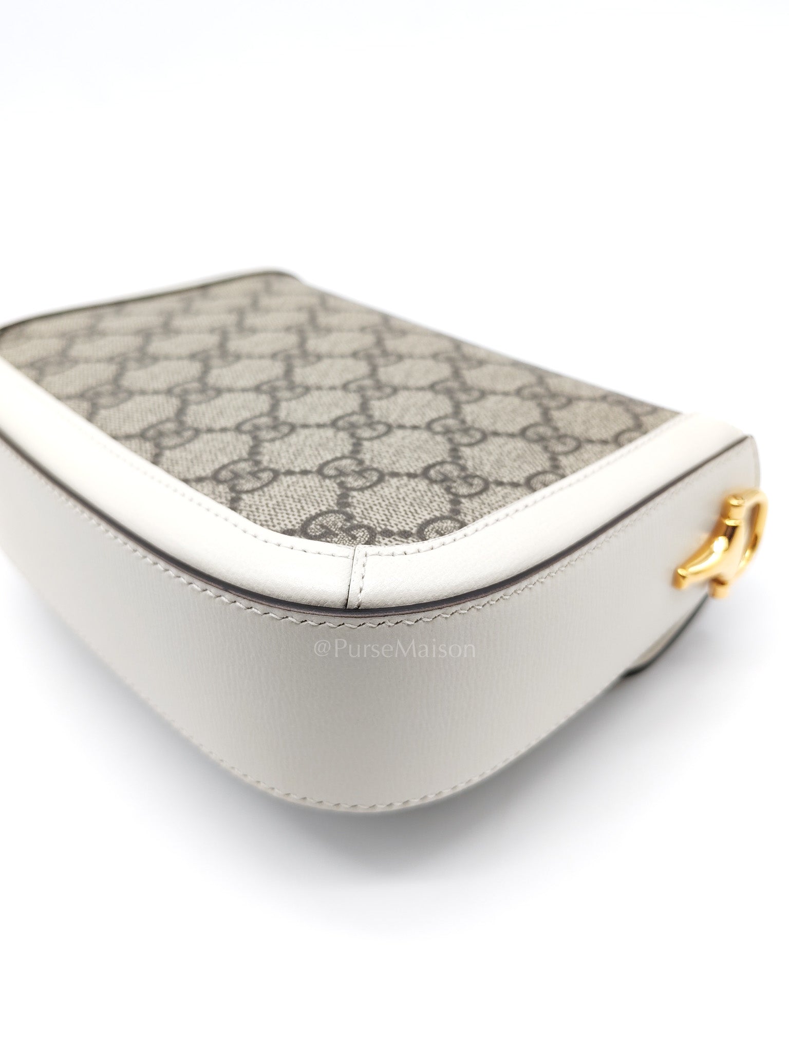 Horsebit 1955 Mini Shoulder Bag in GG Supreme Canvas and Gold Hardware | Purse Maison Luxury Bags Shop