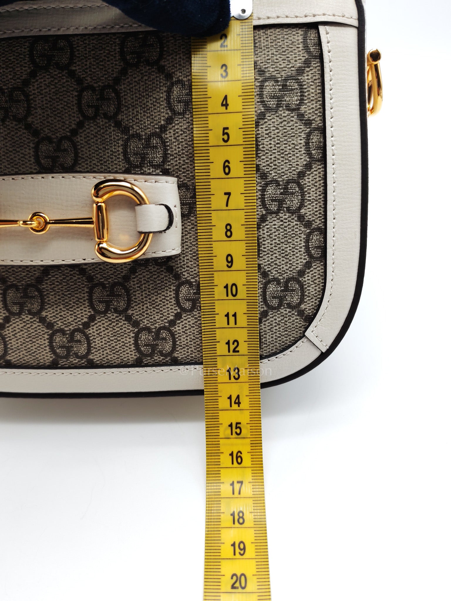 Horsebit 1955 Mini Shoulder Bag in GG Supreme Canvas and Gold Hardware | Purse Maison Luxury Bags Shop