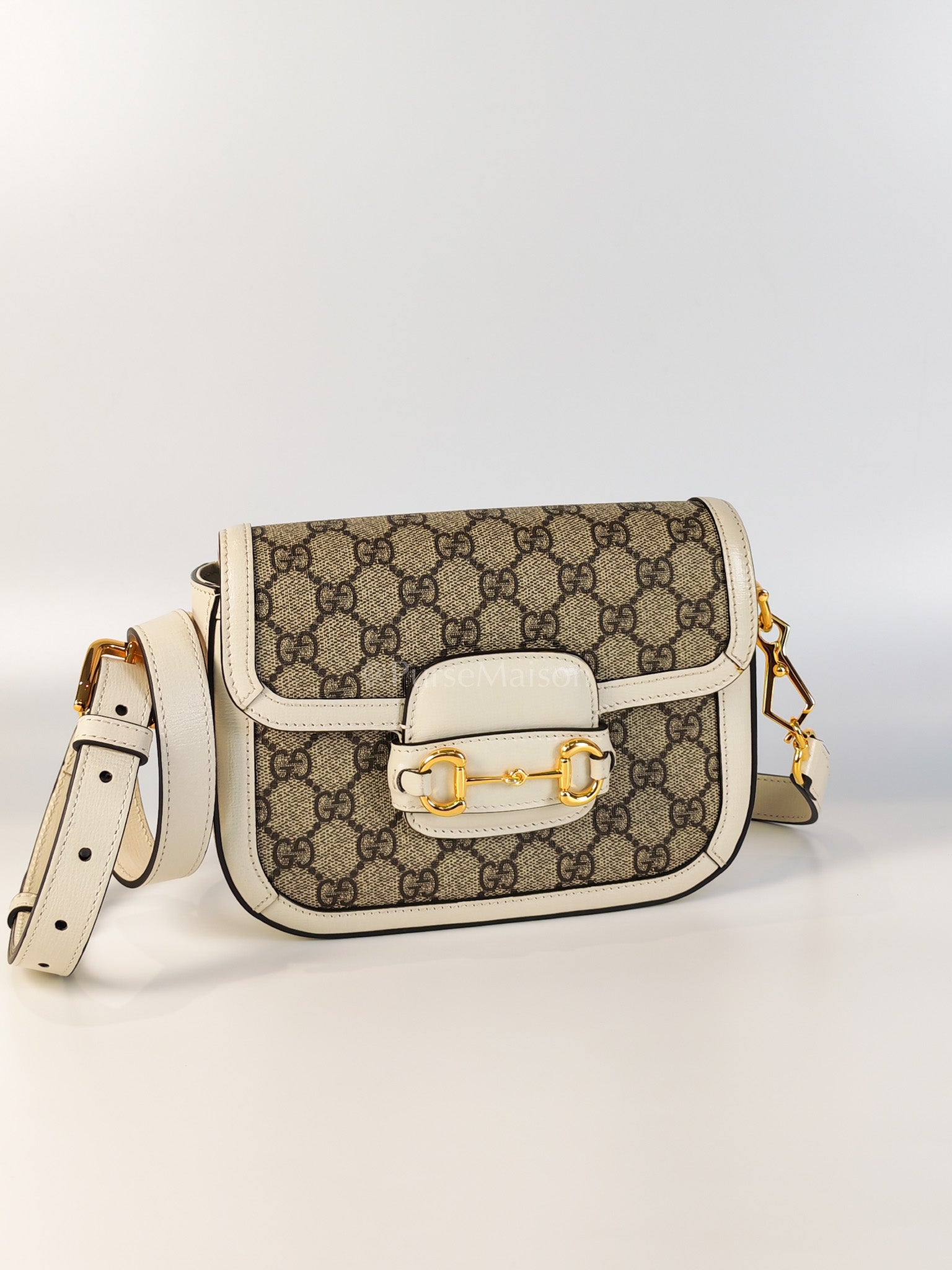 Horsebit 1955 Mini Sling Bag in GG Supreme Coated Canvas | Purse Maison Luxury Bags Shop