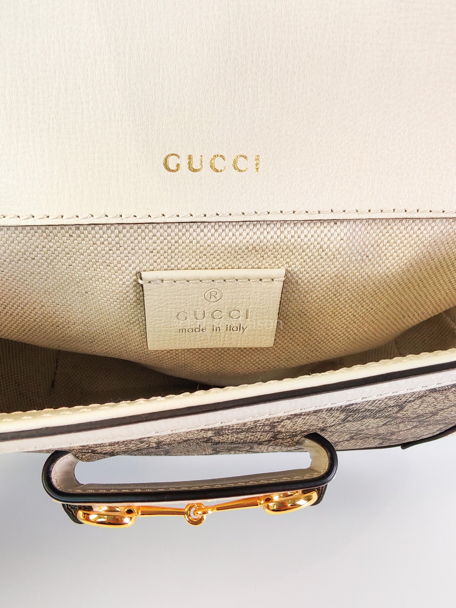 Horsebit 1955 Mini Sling Bag in GG Supreme Coated Canvas | Purse Maison Luxury Bags Shop