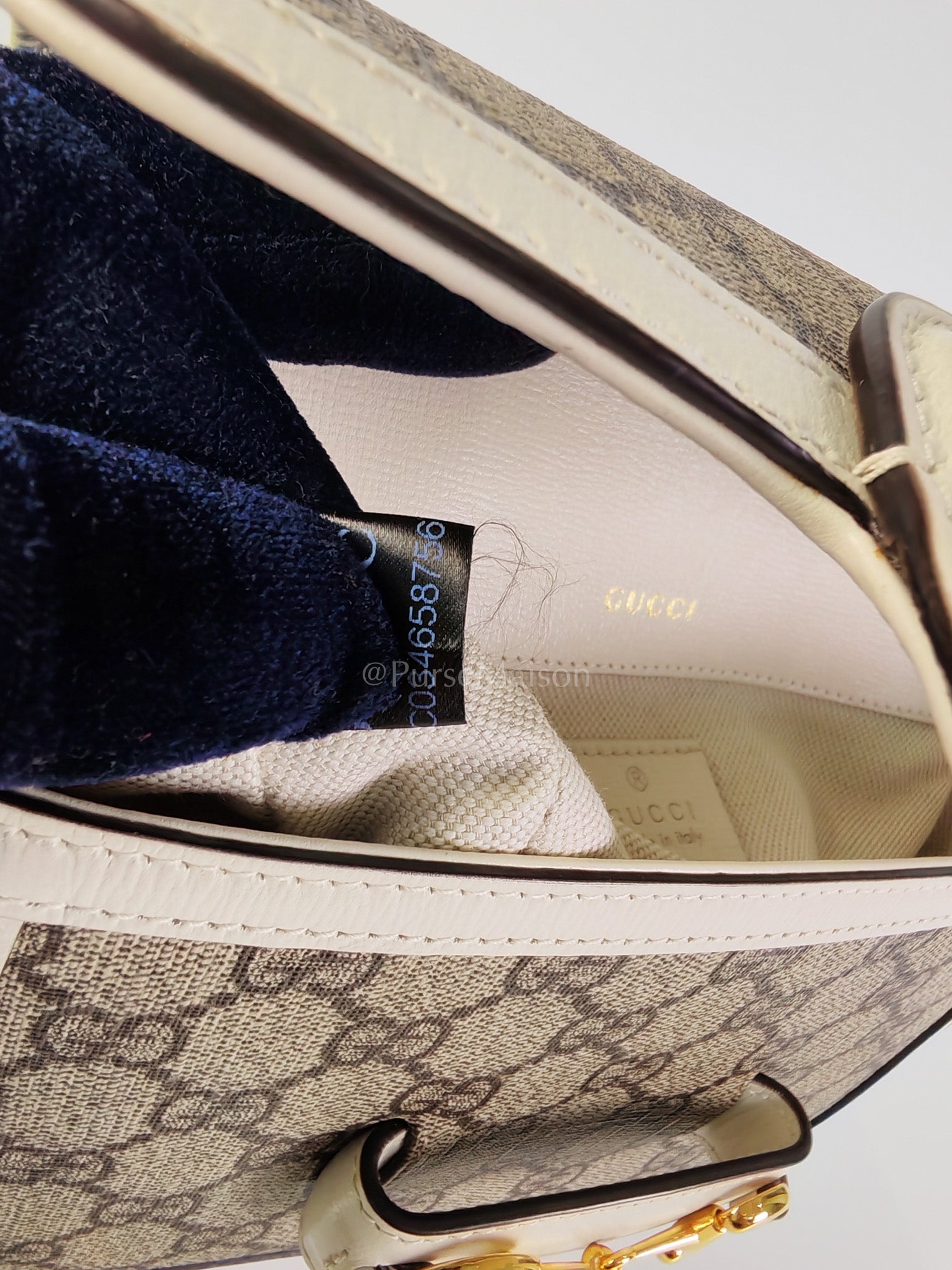 Horsebit 1955 Mini Sling Bag in GG Supreme Coated Canvas | Purse Maison Luxury Bags Shop