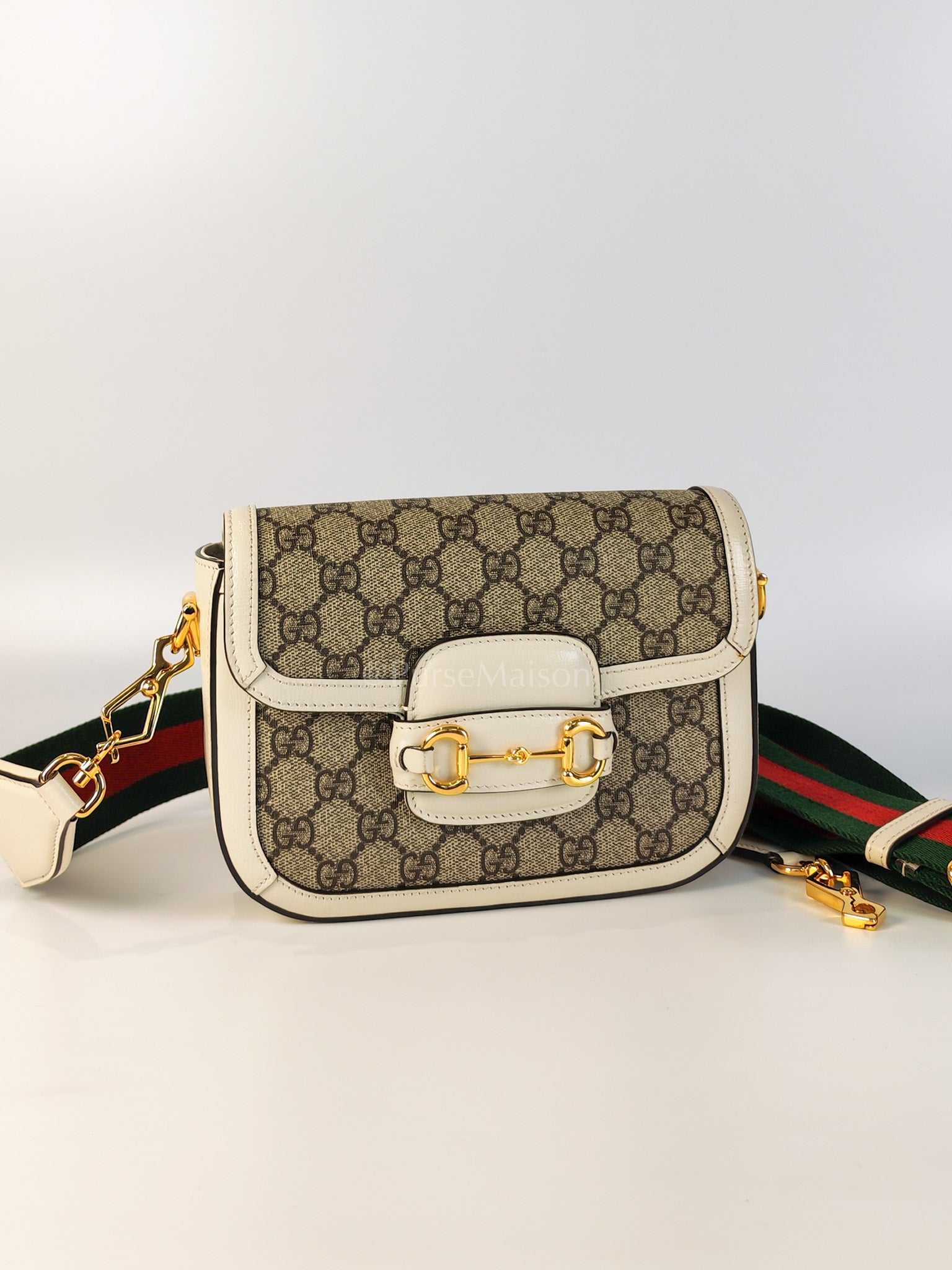 Horsebit 1955 Mini Sling Bag in GG Supreme Coated Canvas | Purse Maison Luxury Bags Shop