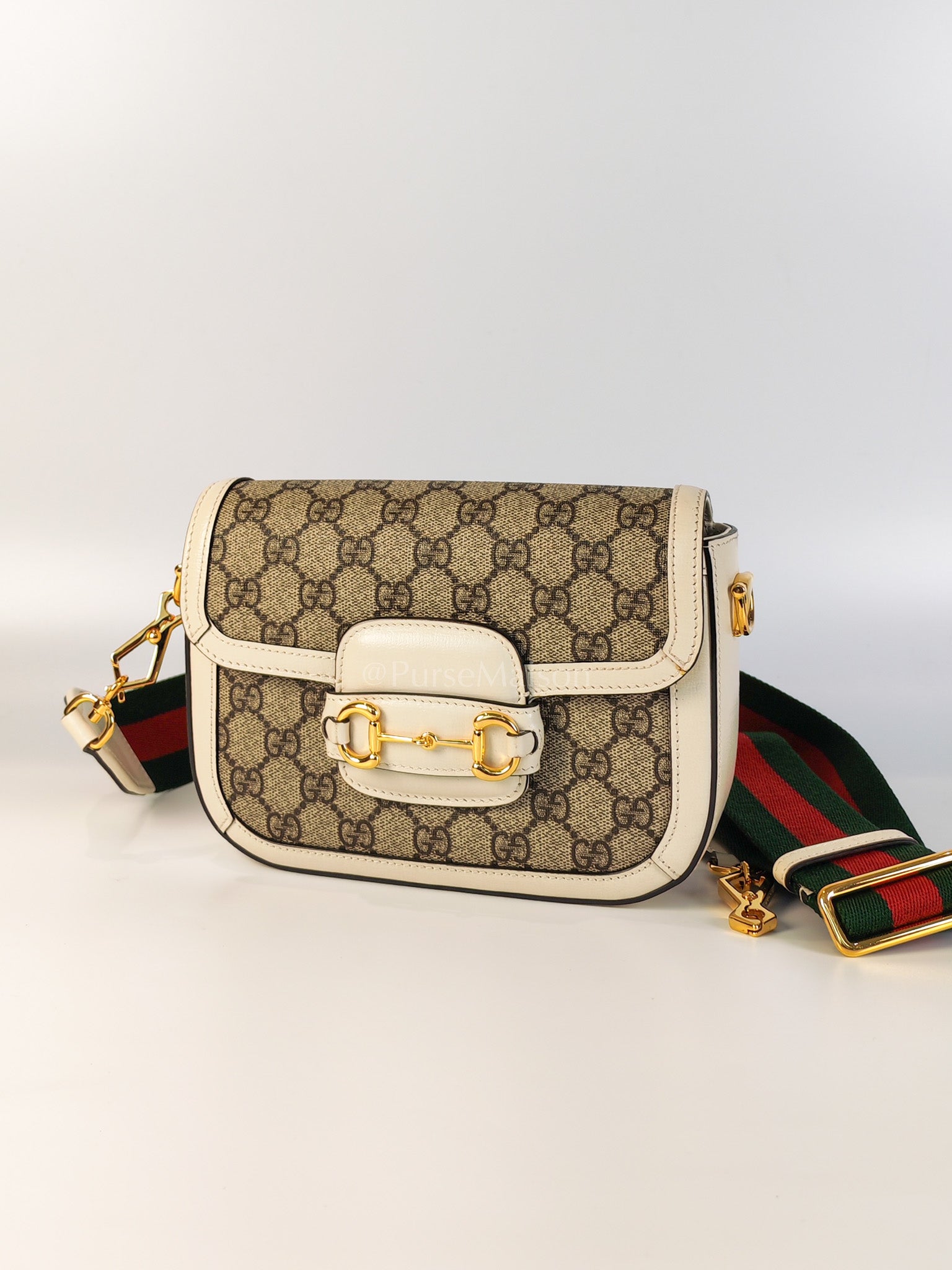 Horsebit 1955 Mini Sling Bag in GG Supreme Coated Canvas | Purse Maison Luxury Bags Shop