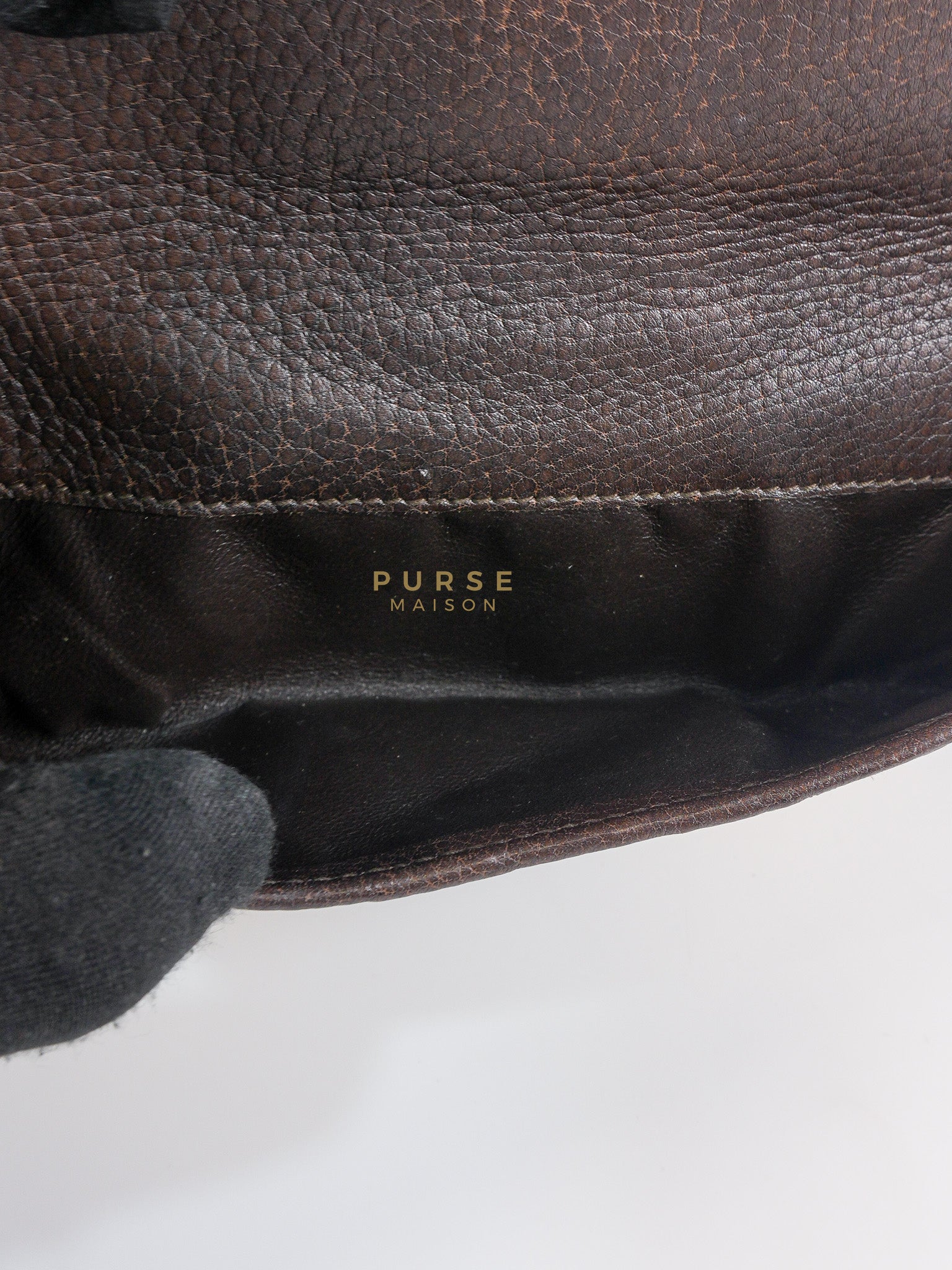 Horsebit Continental Wallet in Brown Diamante Canvas & Gold Hardware | Purse Maison Luxury Bags Shop