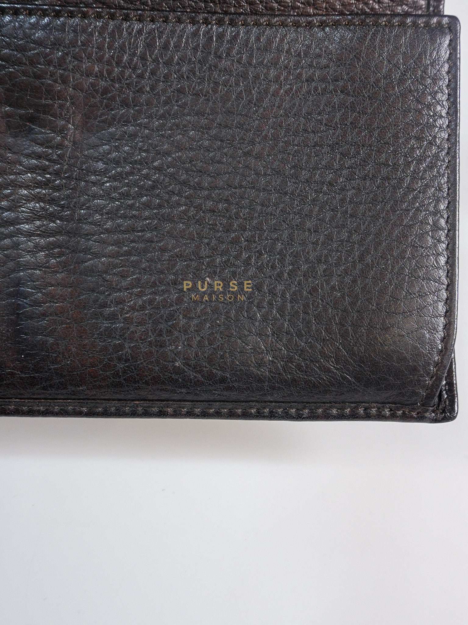 Horsebit Continental Wallet in Brown Diamante Canvas & Gold Hardware | Purse Maison Luxury Bags Shop
