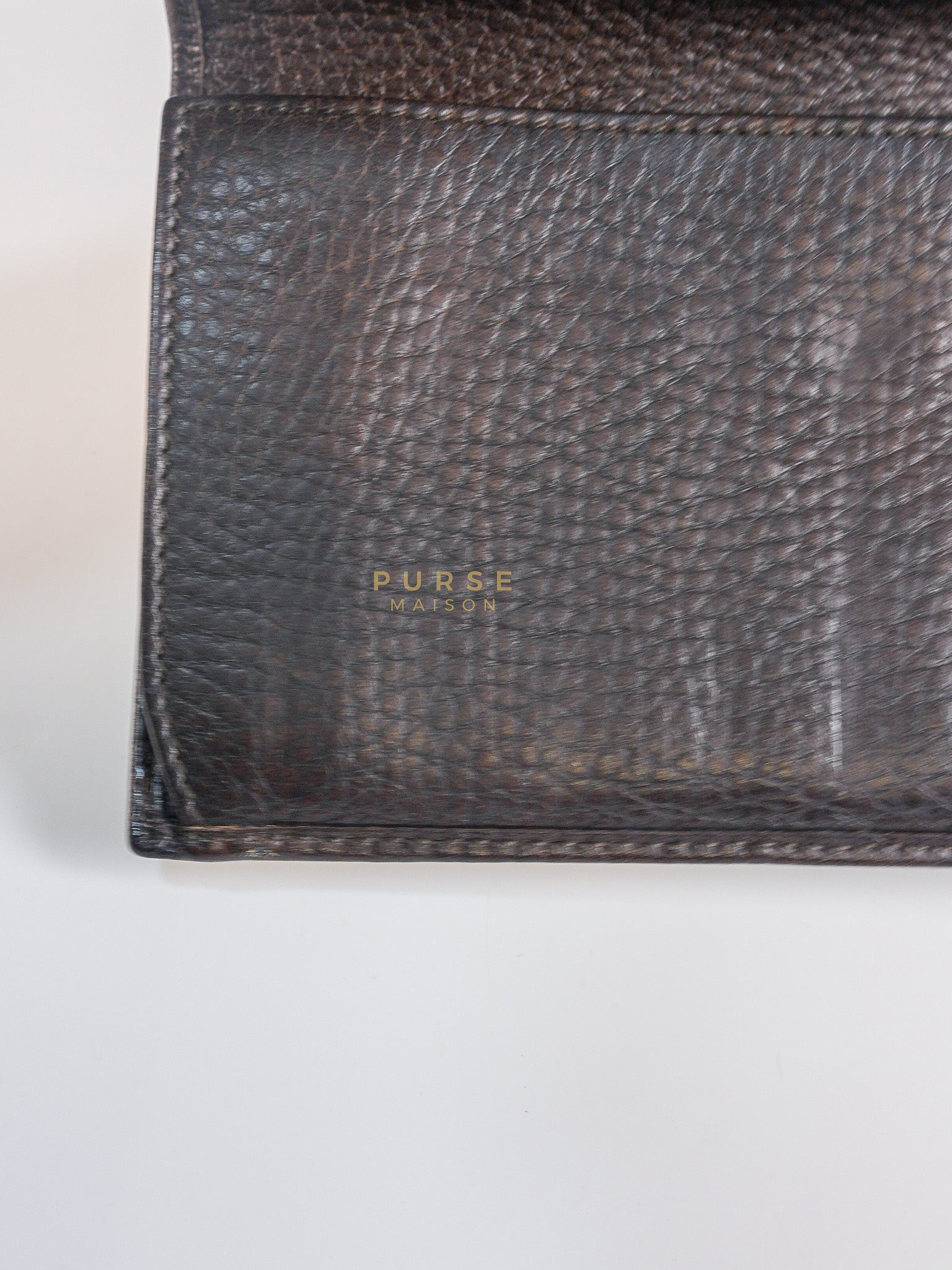 Horsebit Continental Wallet in Brown Diamante Canvas & Gold Hardware | Purse Maison Luxury Bags Shop