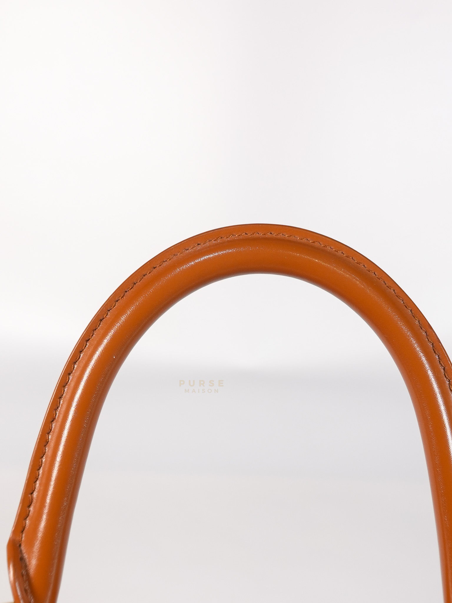 Hourglass in Brown Leather Top Handle Bag | Purse Maison Luxury Bags Shop