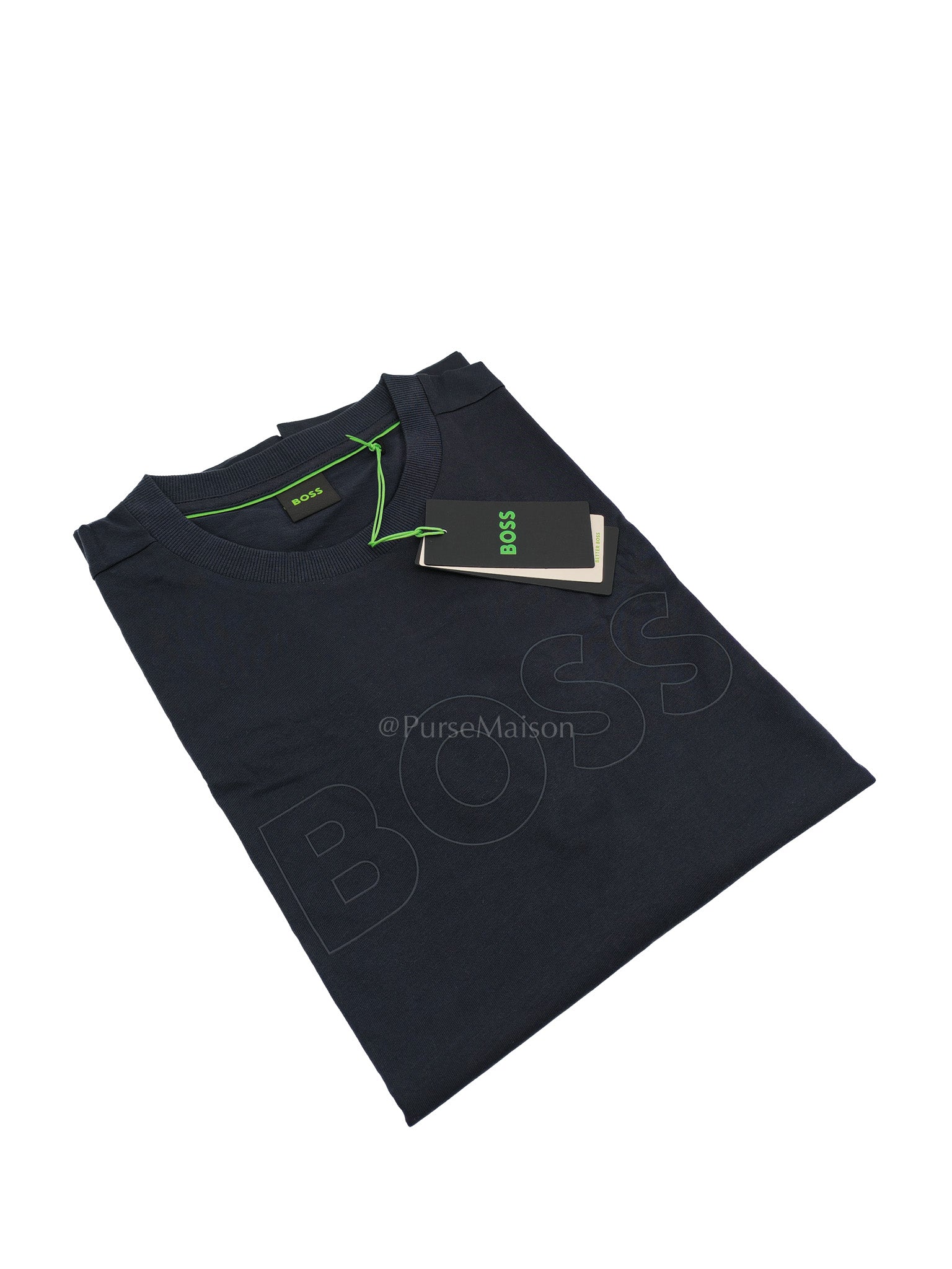 Hugo Boss Jersey Cotton T-Shirt in Dark Blue for Men Size M | Purse Maison Luxury Bags Shop