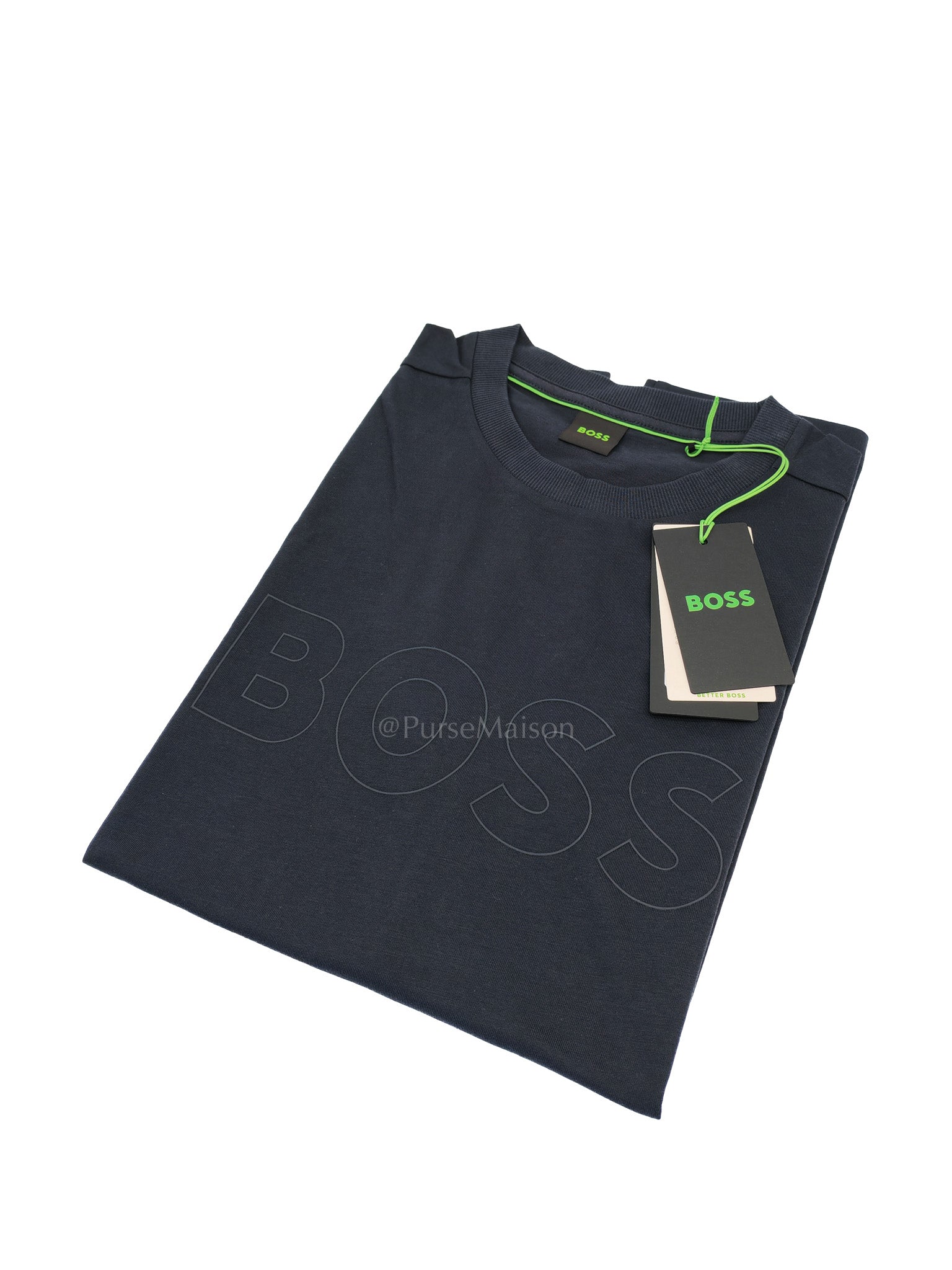 Hugo Boss Jersey Cotton T-Shirt in Dark Blue for Men Size M | Purse Maison Luxury Bags Shop