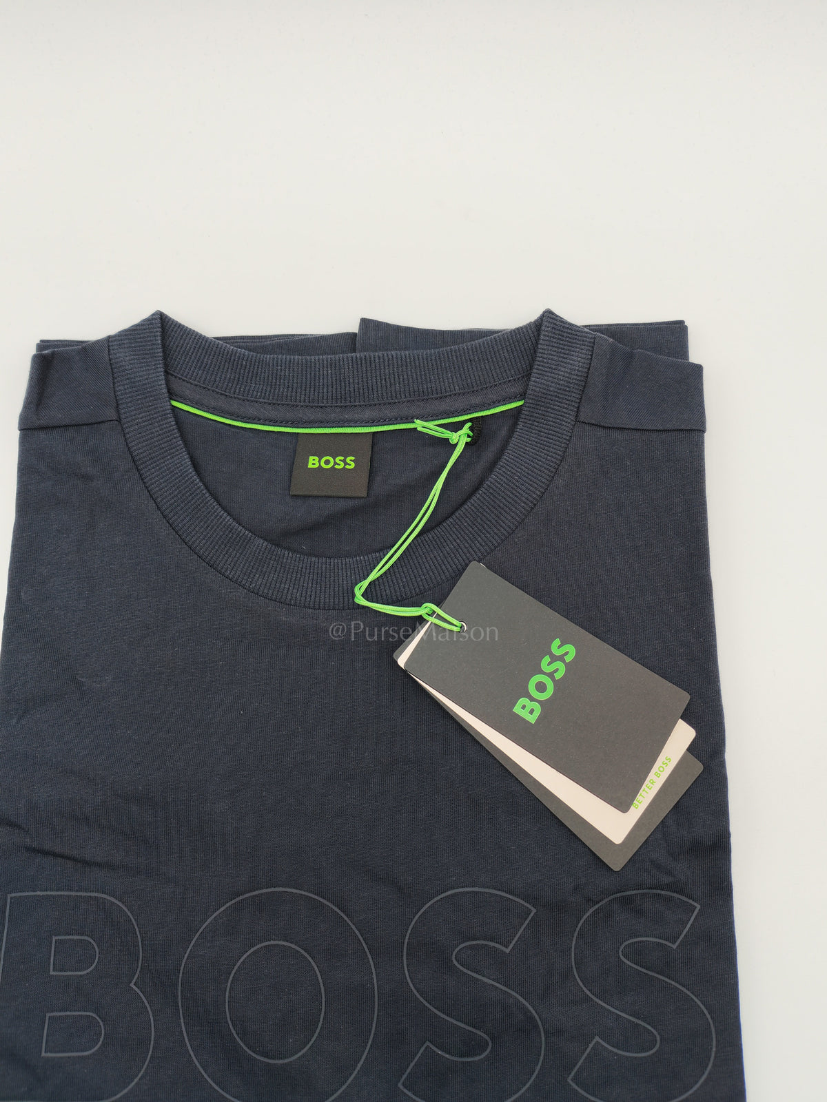 Hugo Boss Jersey Cotton T-Shirt in Dark Blue for Men Size M | Purse Maison Luxury Bags Shop