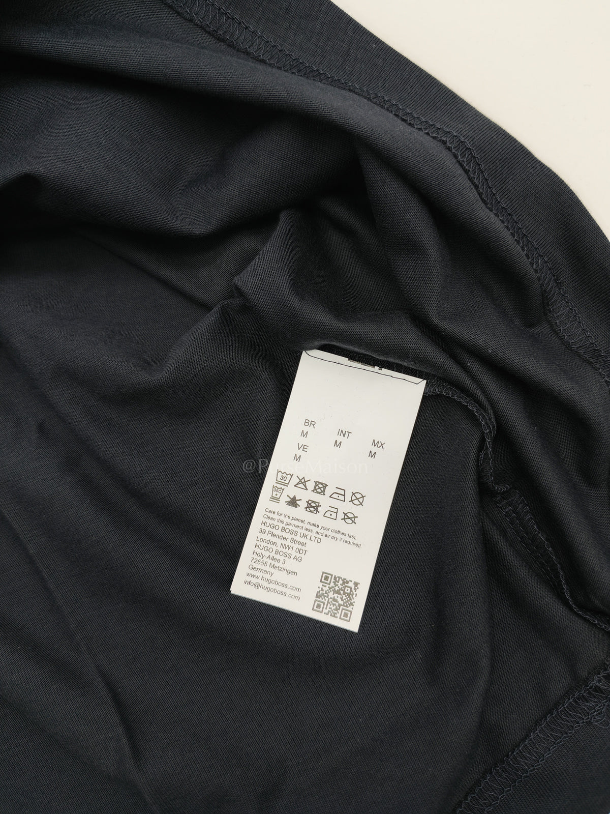 Hugo Boss Jersey Cotton T-Shirt in Dark Blue for Men Size M | Purse Maison Luxury Bags Shop