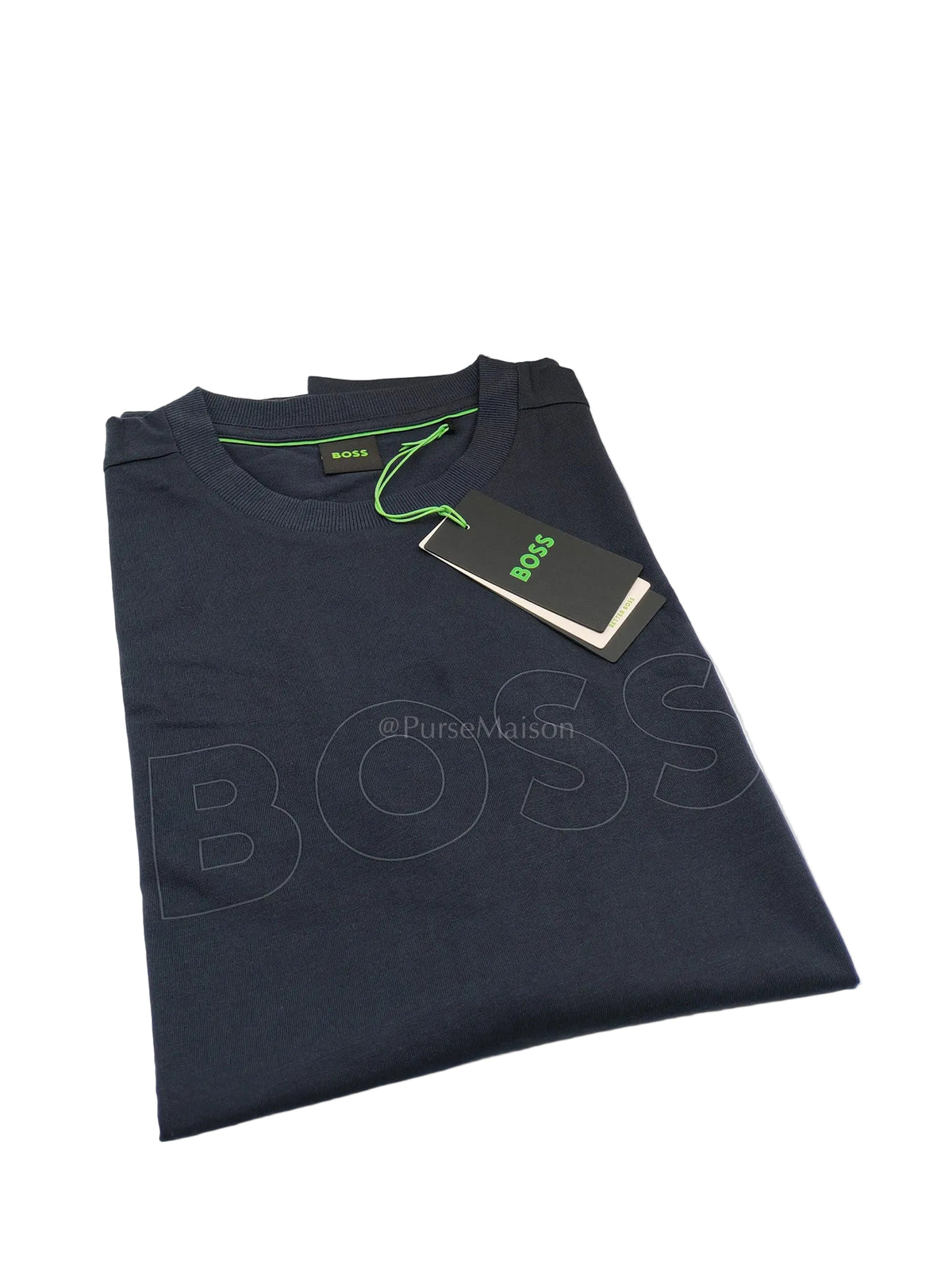 Hugo Boss Jersey Cotton T-Shirt in Dark Blue for Men Size M | Purse Maison Luxury Bags Shop