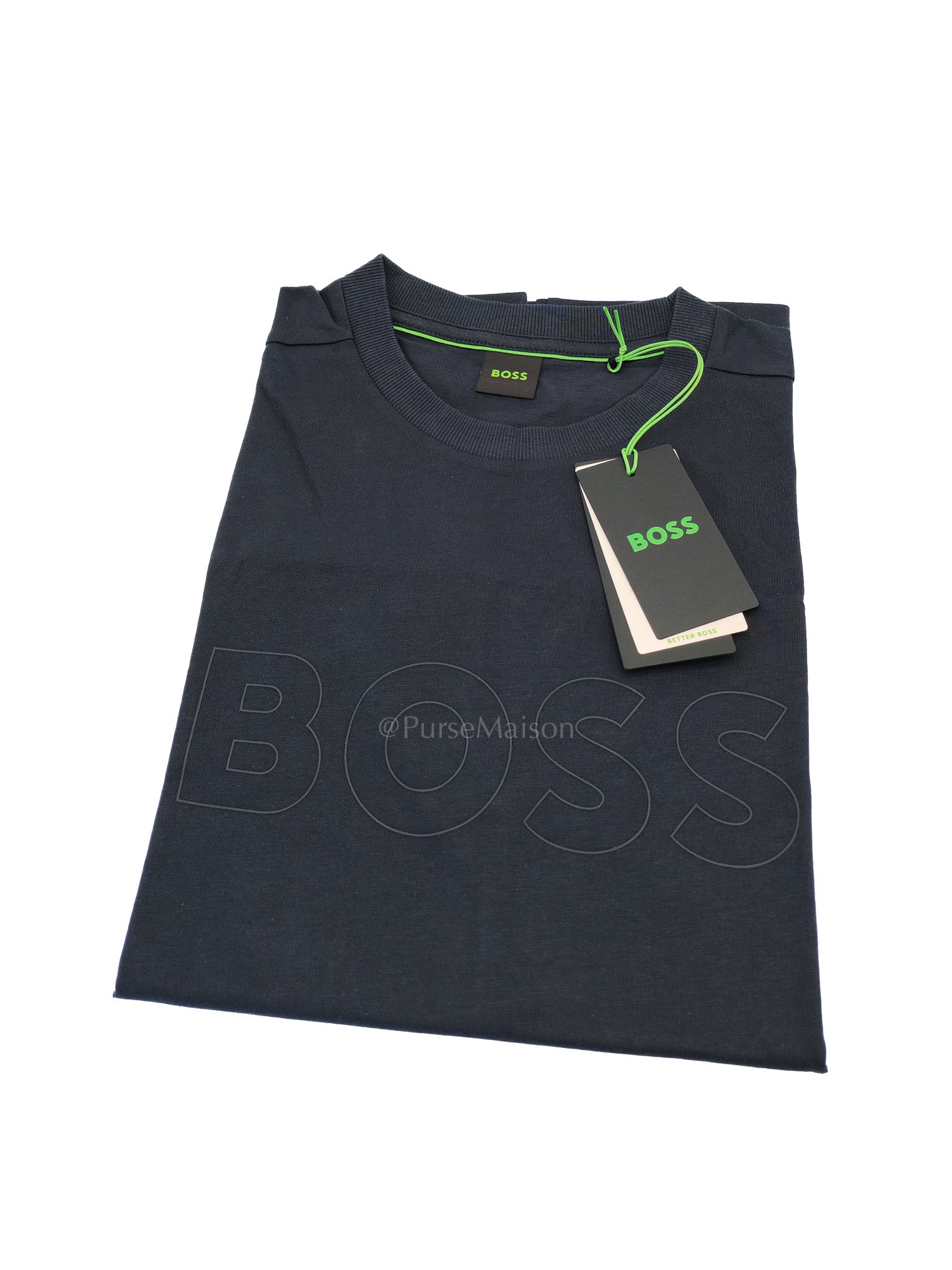 Hugo Boss Jersey Cotton T-Shirt in Dark Blue for Men Size M | Purse Maison Luxury Bags Shop