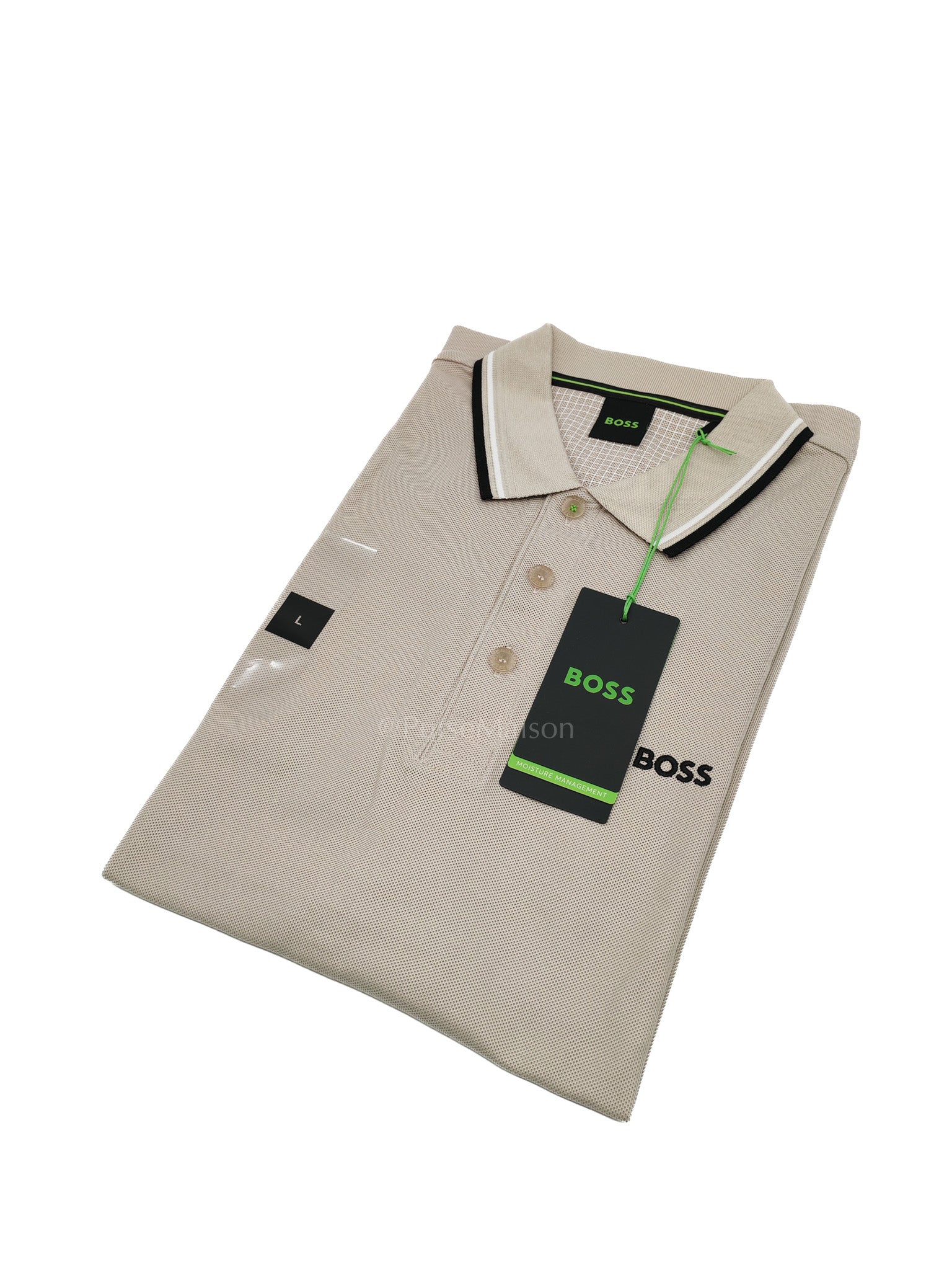 Jersey Polo Shirt in Light Beige for Men Size L | Purse Maison Luxury Bags Shop