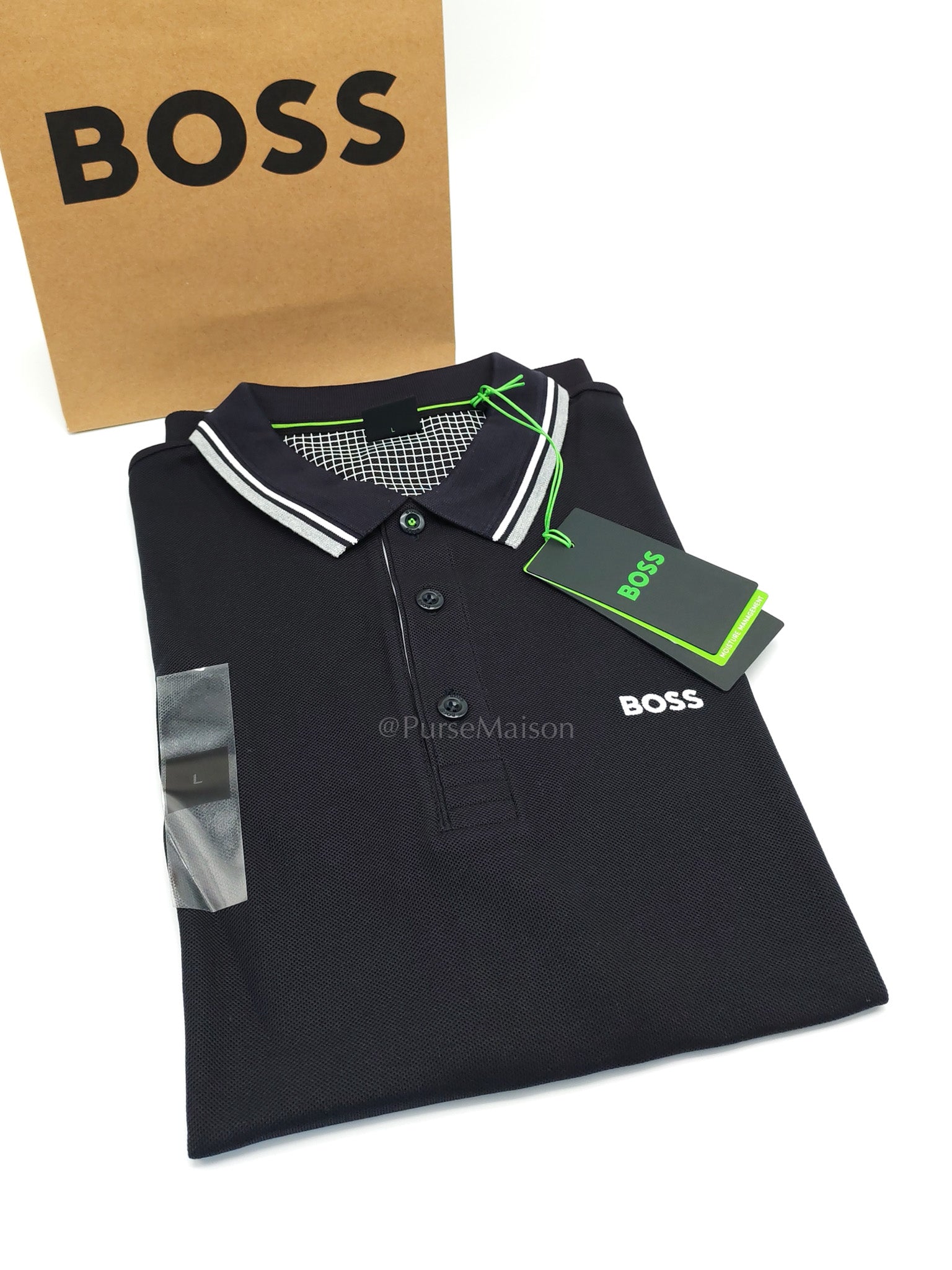 Jersey Polo Shirt in Navy/Dark Blue for Men Size L | Purse Maison Luxury Bags Shop