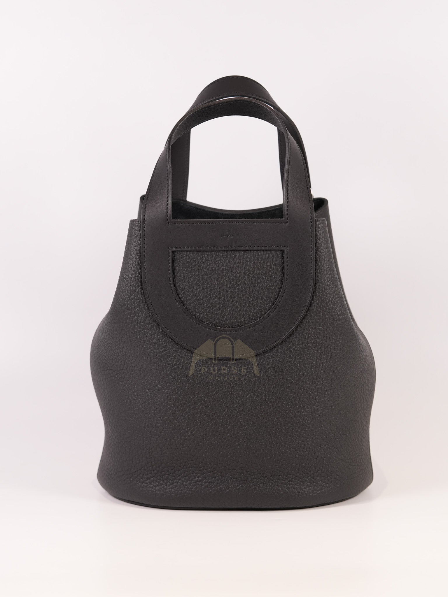 In The Loop 22 in Black Togo Leather and Palladium Hardware Stamp K (2025) | Purse Maison Luxury Bags Shop