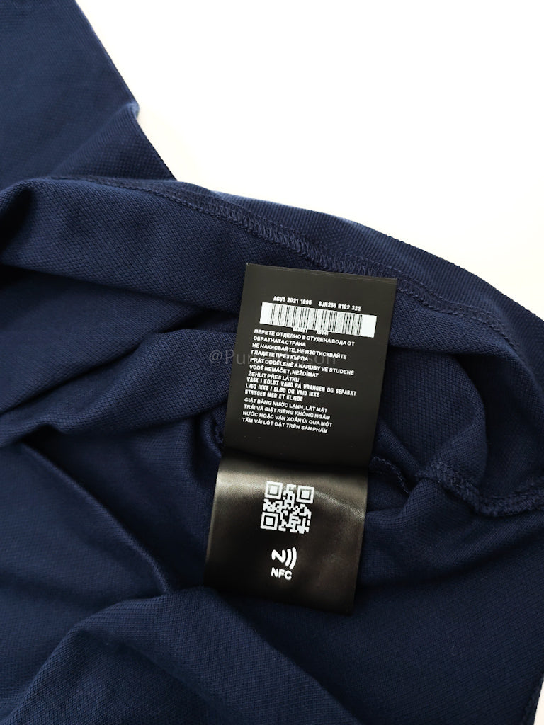 Inchiostro Blue Woven Polo Shirt Size Large | Purse Maison Luxury Bags Shop