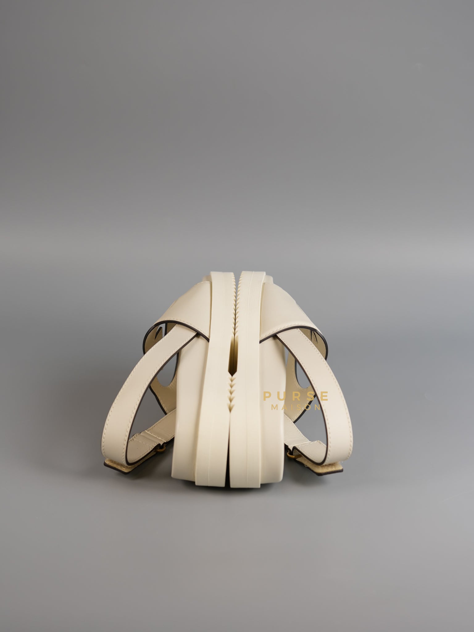 Interlocking G Cutout Sandals in White Size 37 (24.5cm) | Purse Maison Luxury Bags Shop