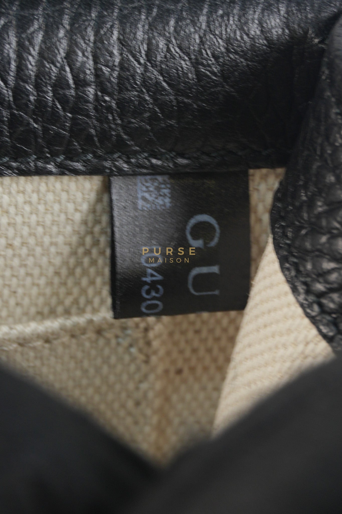 Interlocking G Marmont Black Grained Calfskin Leather Crossbody Bag | Purse Maison Luxury Bags Shop