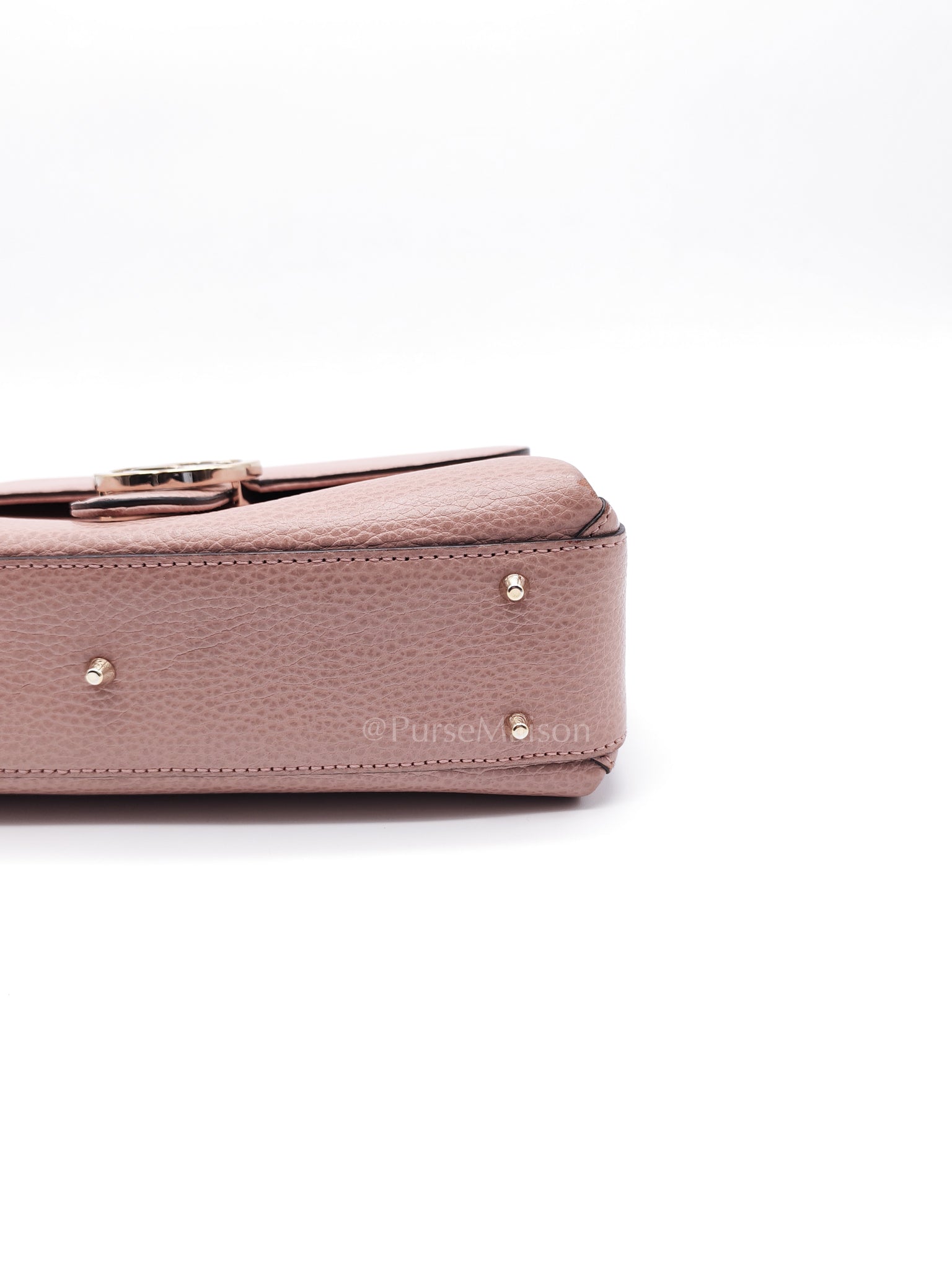 Interlocking G Medium Top Handle in Pink Grained Calfskin Leather Crossbody Bag | Purse Maison Luxury Bags Shop