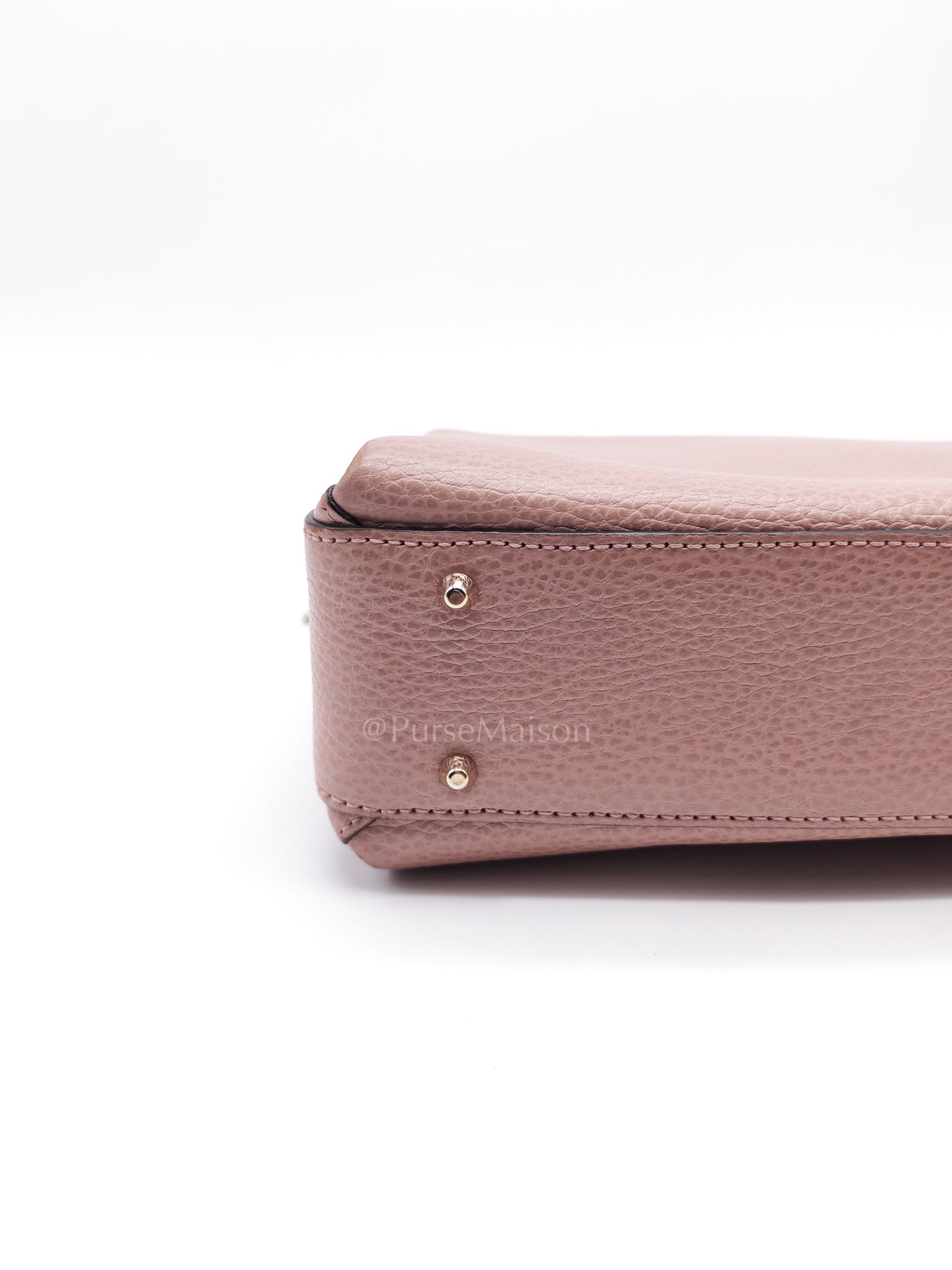 Interlocking G Medium Top Handle in Pink Grained Calfskin Leather Crossbody Bag | Purse Maison Luxury Bags Shop
