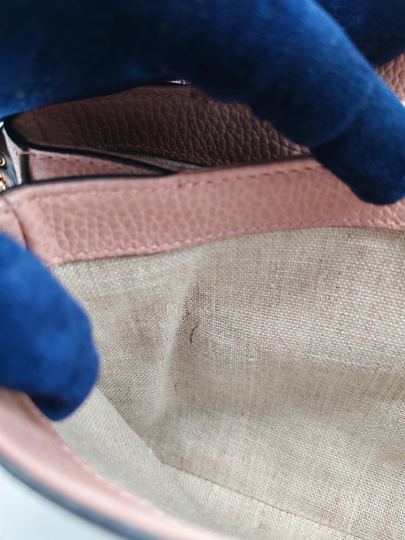 Interlocking G Medium Top Handle in Pink Grained Calfskin Leather Crossbody Bag | Purse Maison Luxury Bags Shop
