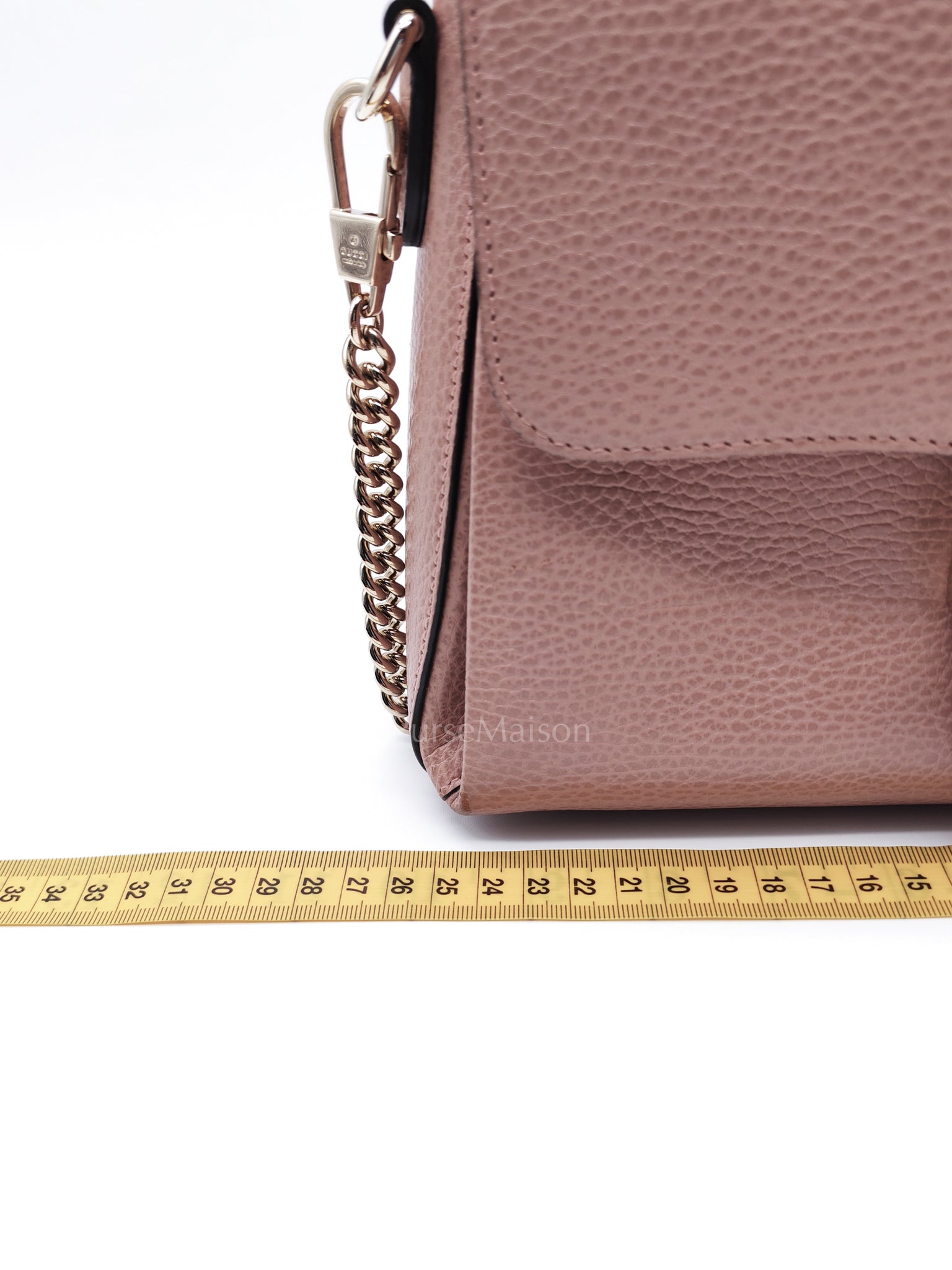 Interlocking G Medium Top Handle in Pink Grained Calfskin Leather Crossbody Bag | Purse Maison Luxury Bags Shop
