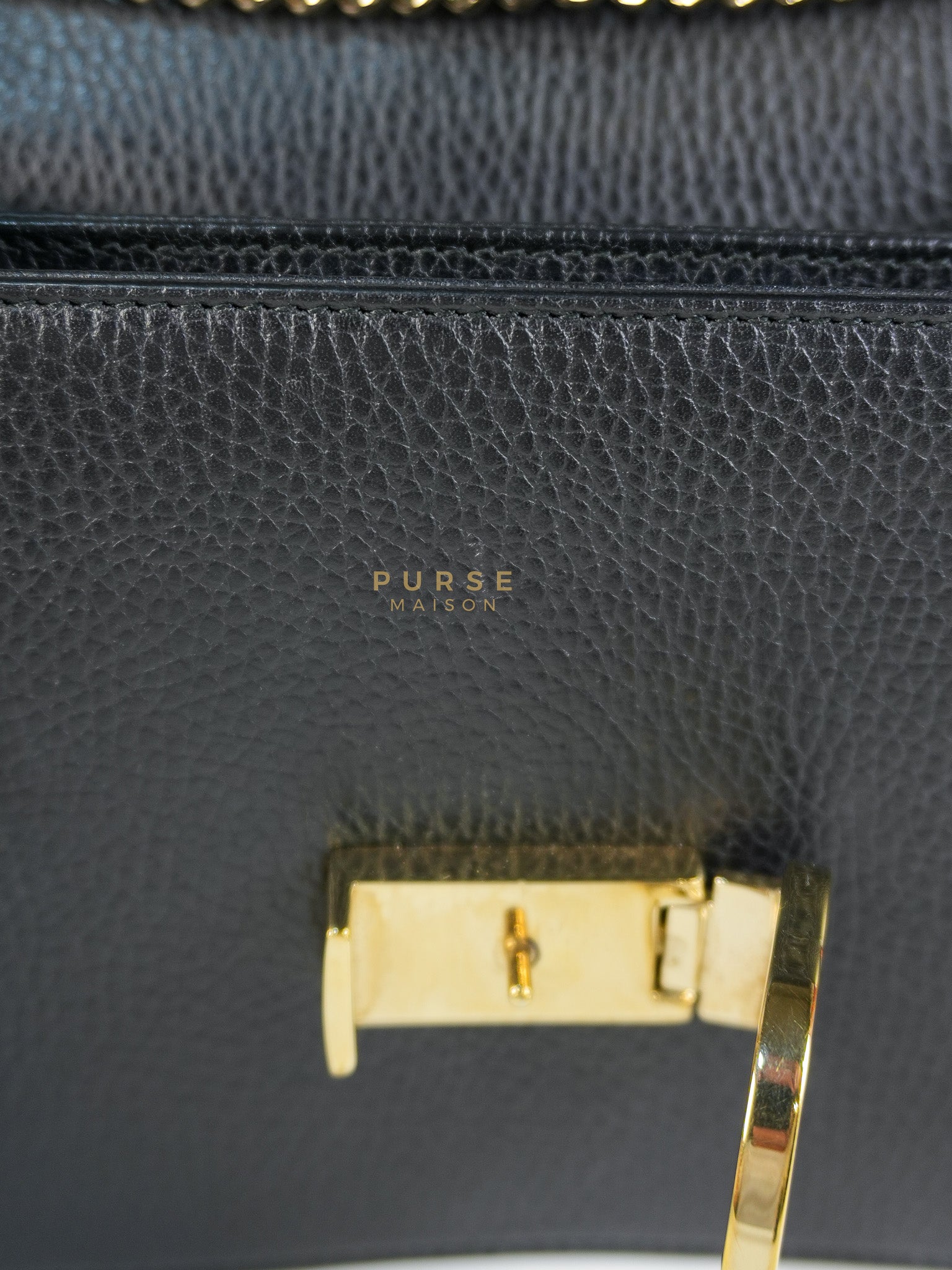 Interlocking G Small Chain Shoulder Bag in Black & Gold Hardware | Purse Maison Luxury Bags Shop