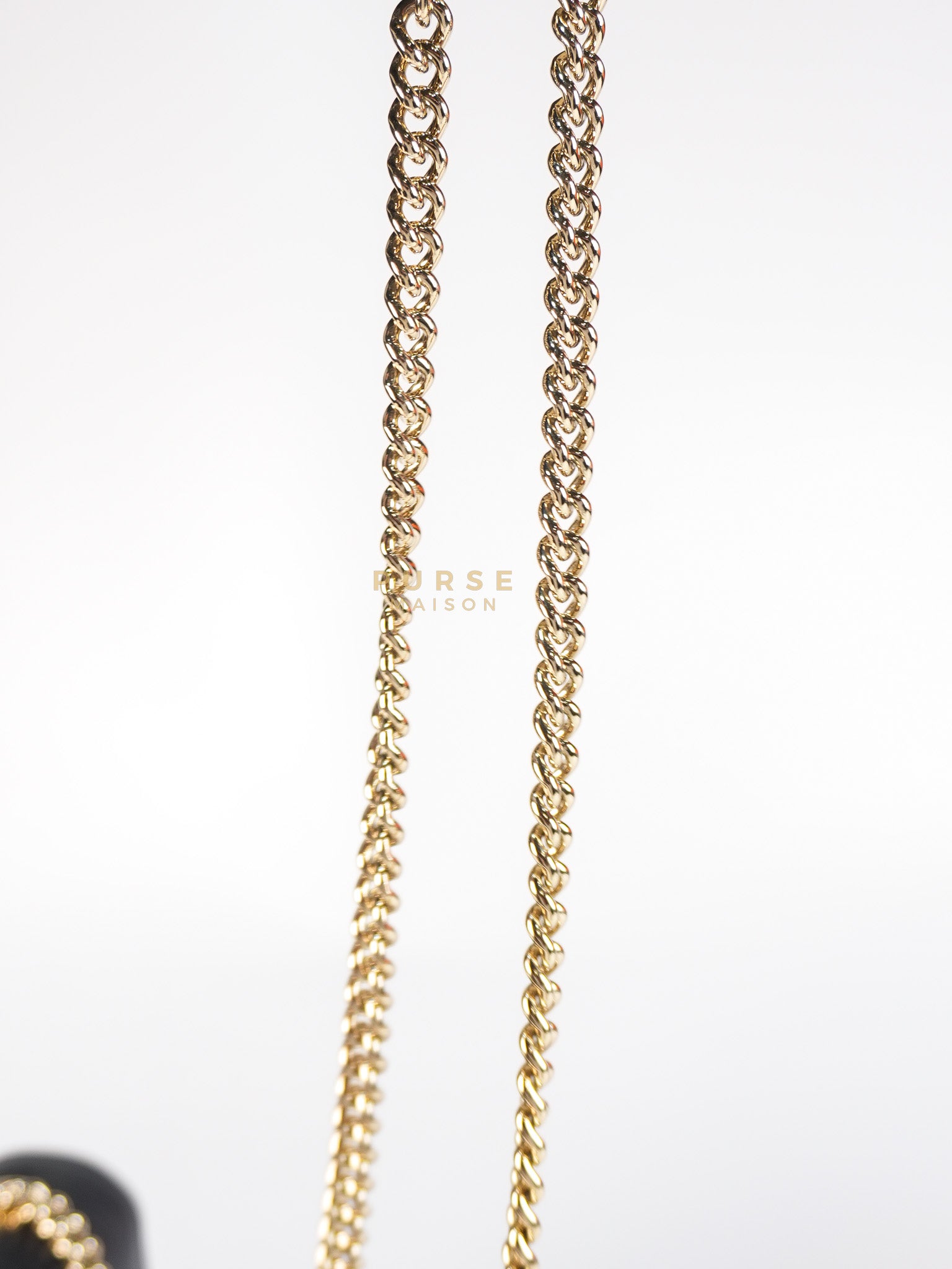 Interlocking G Small Chain Shoulder Bag in Black & Gold Hardware | Purse Maison Luxury Bags Shop