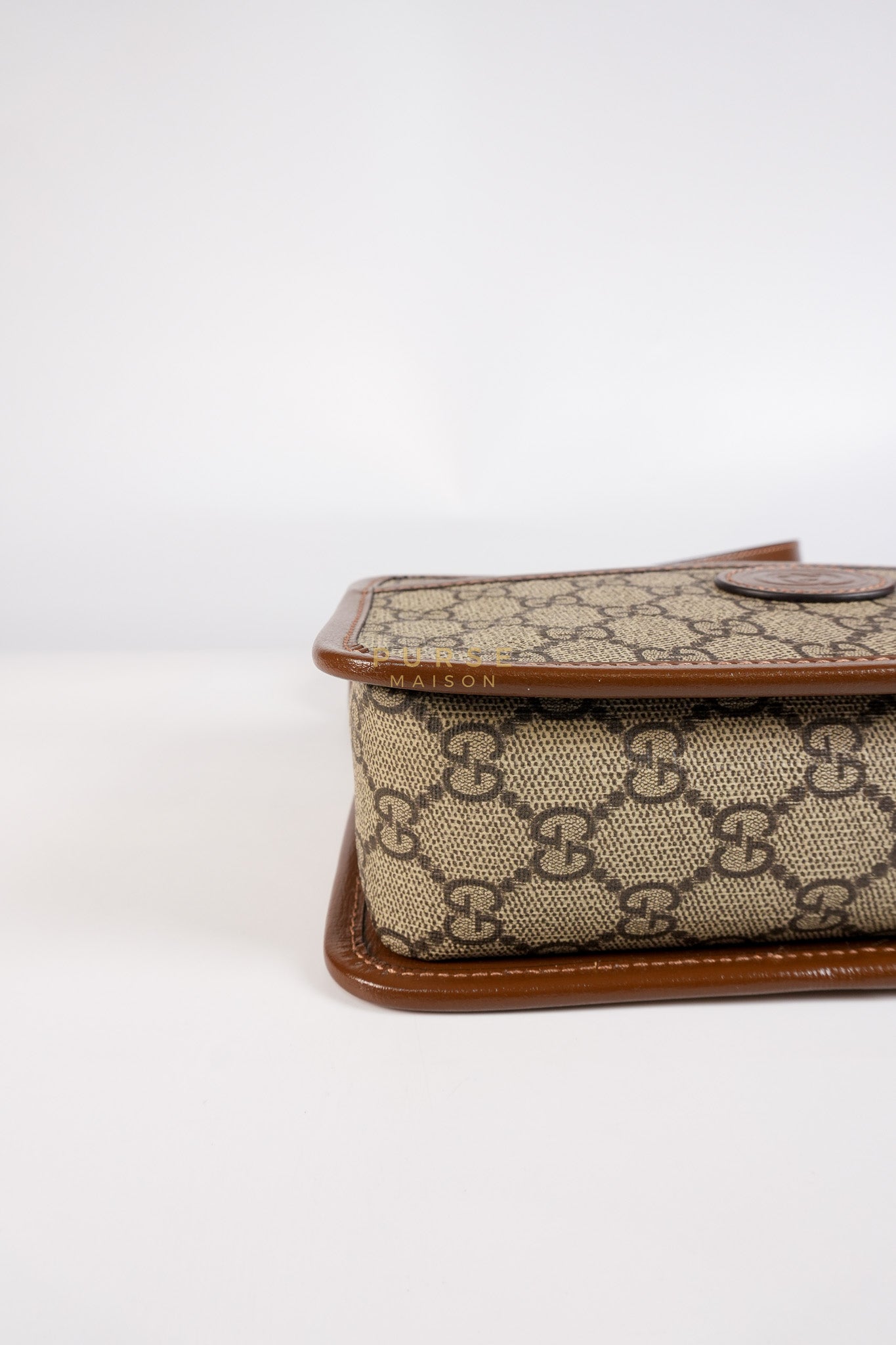 Interlocking G Small Messenger Bag in Supreme Monogram Canvas | Purse Maison Luxury Bags Shop