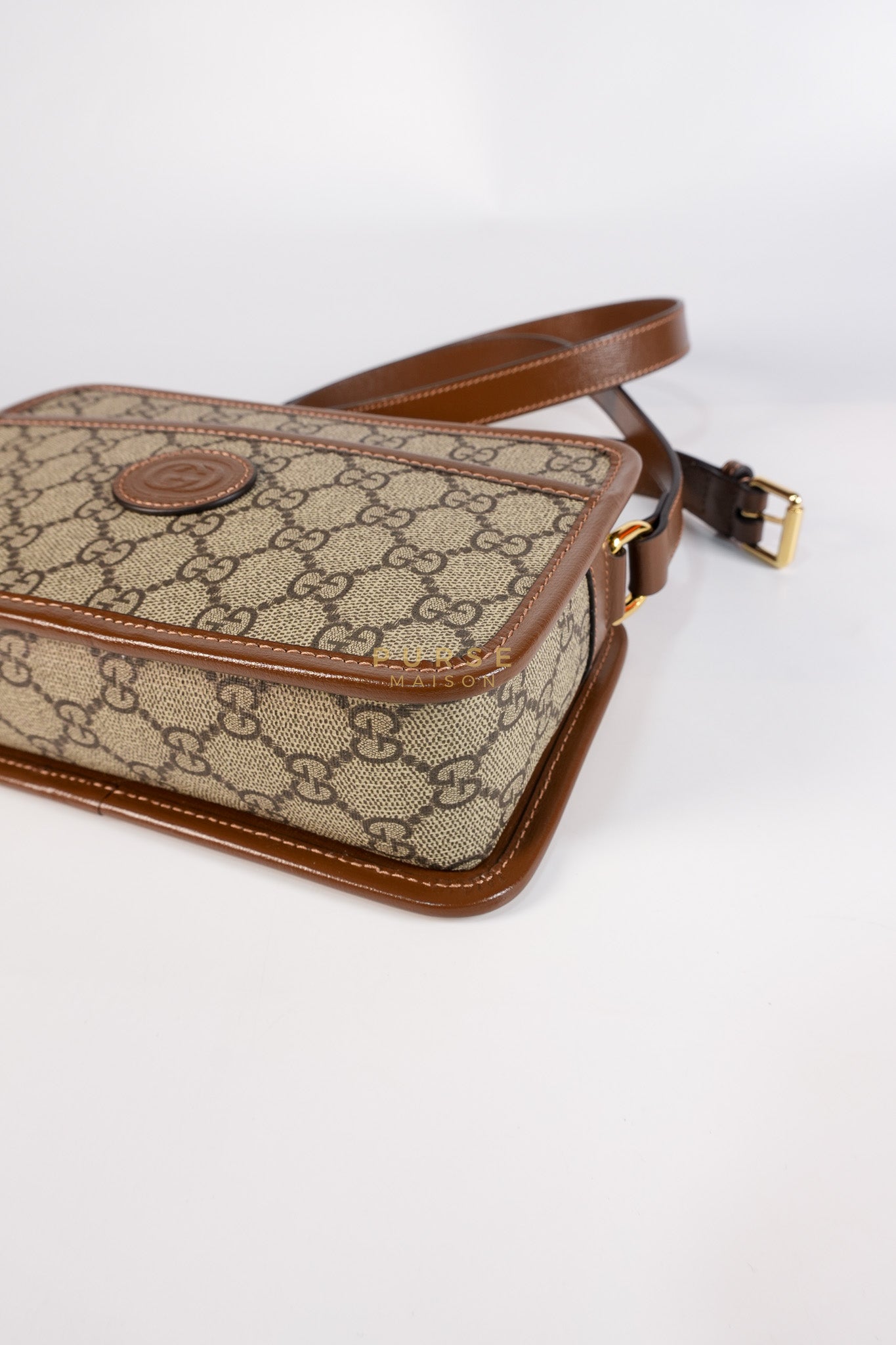 Interlocking G Small Messenger Bag in Supreme Monogram Canvas | Purse Maison Luxury Bags Shop