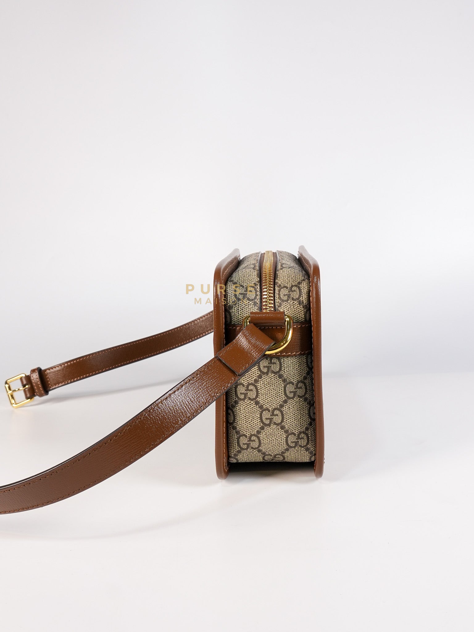 Interlocking G Small Messenger Bag in Supreme Monogram Canvas | Purse Maison Luxury Bags Shop