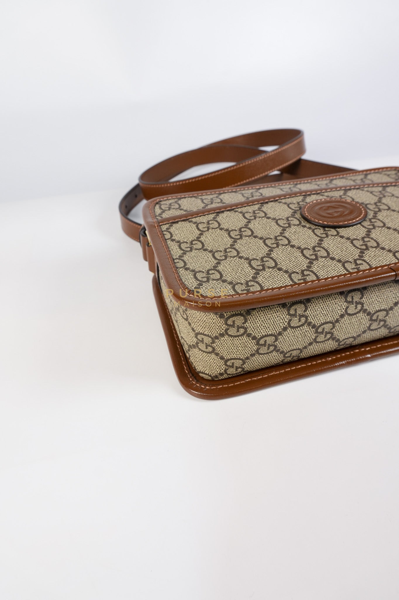 Interlocking G Small Messenger Bag in Supreme Monogram Canvas | Purse Maison Luxury Bags Shop