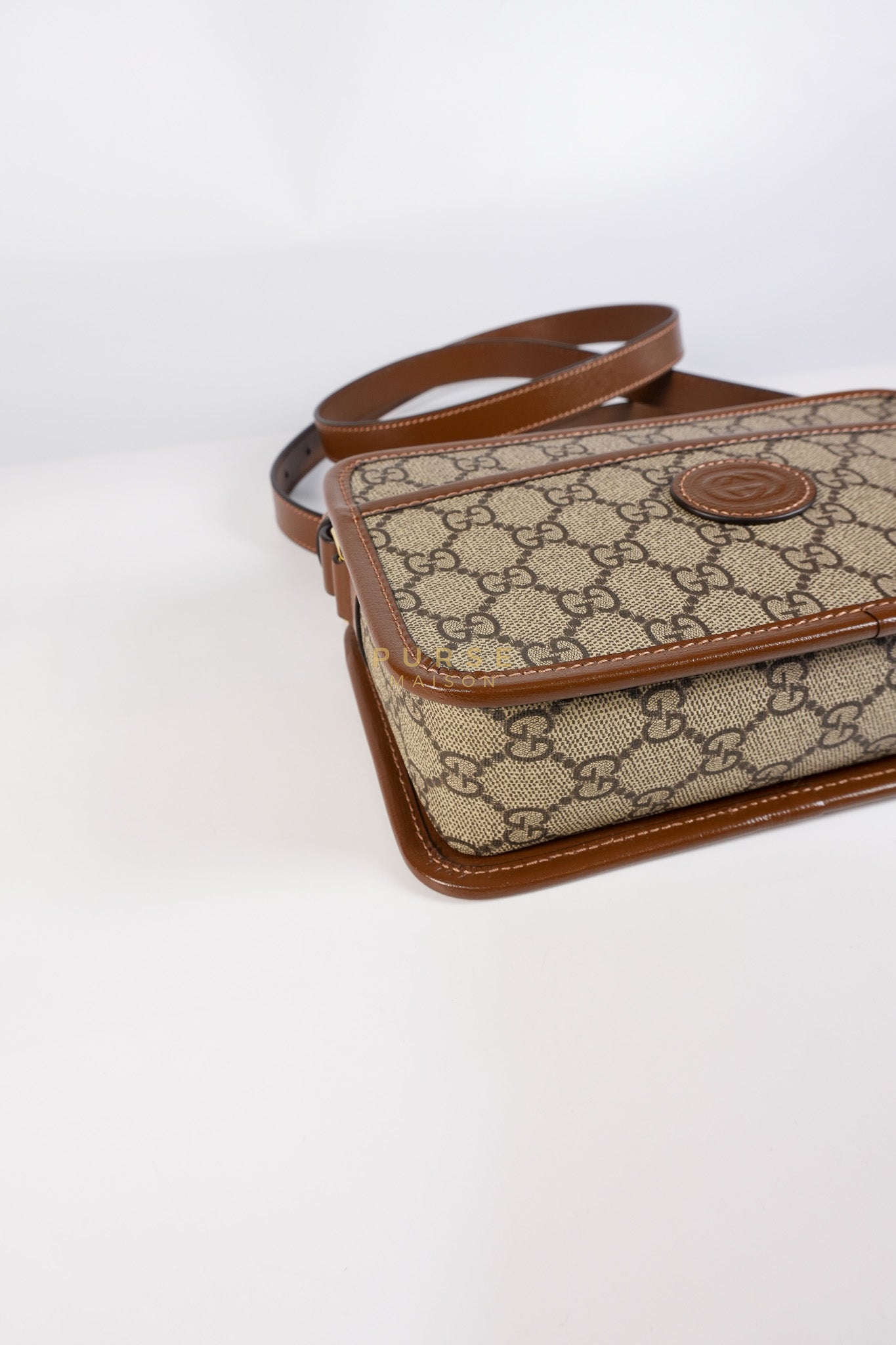 Interlocking G Small Messenger Bag in Supreme Monogram Canvas | Purse Maison Luxury Bags Shop